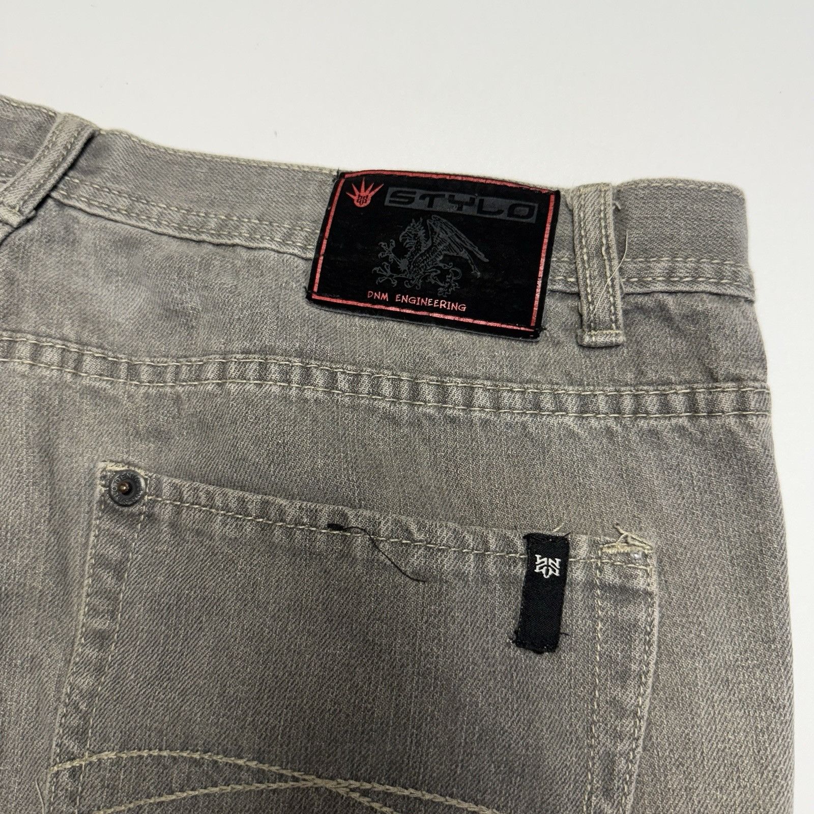 Vintage Vintage Y2K Stylo Jeans Mens (40x30) 38x28 Faded Gray Size US 40 / EU 56 - 8 Thumbnail
