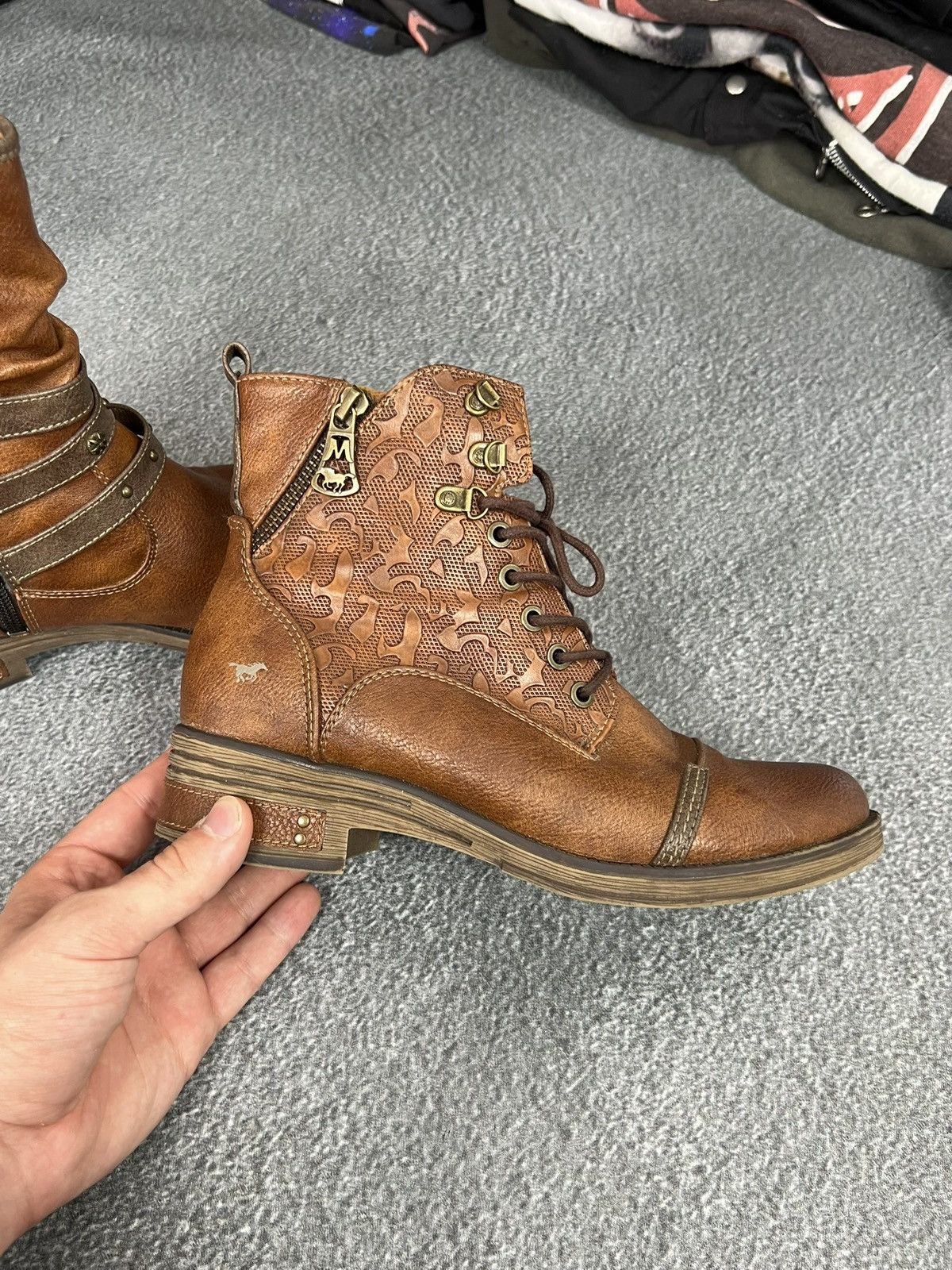 Vintage Vintage Mustang Avant Garde Leather Boots Size US 8.5 / IT 38.5 - 4 Thumbnail