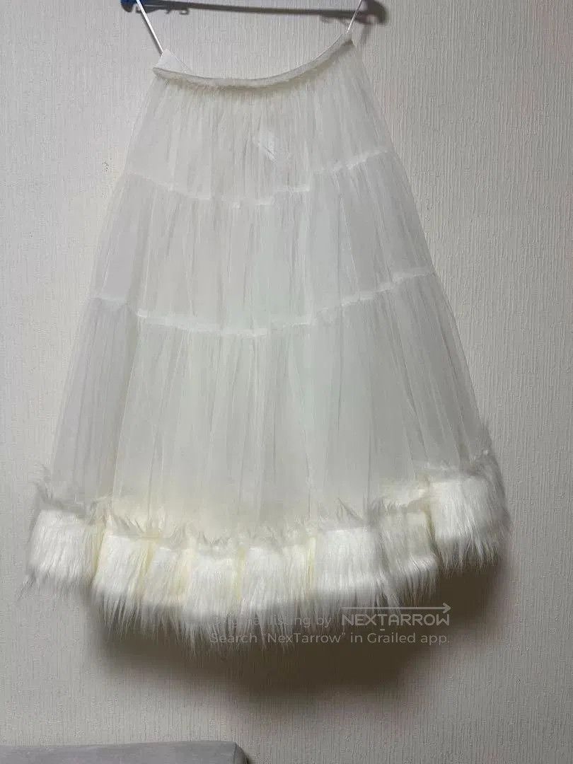 COMME des GARCONS White Vintage Tulle Skirt.