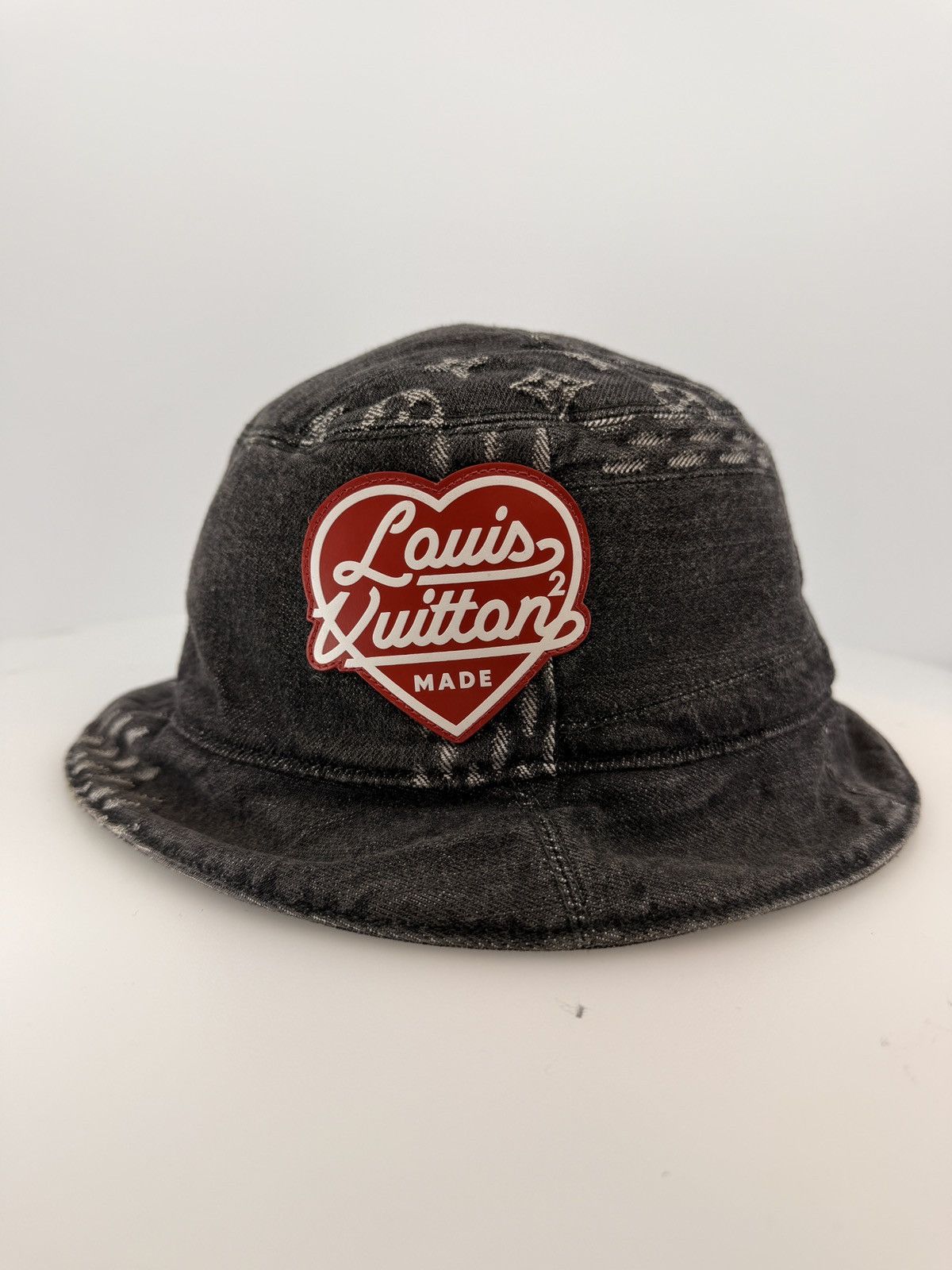 Louis Vuitton Louis Vuitton Nigo Monogram Denim Bucket Hat Size ONE SIZE - 1 Thumbnail