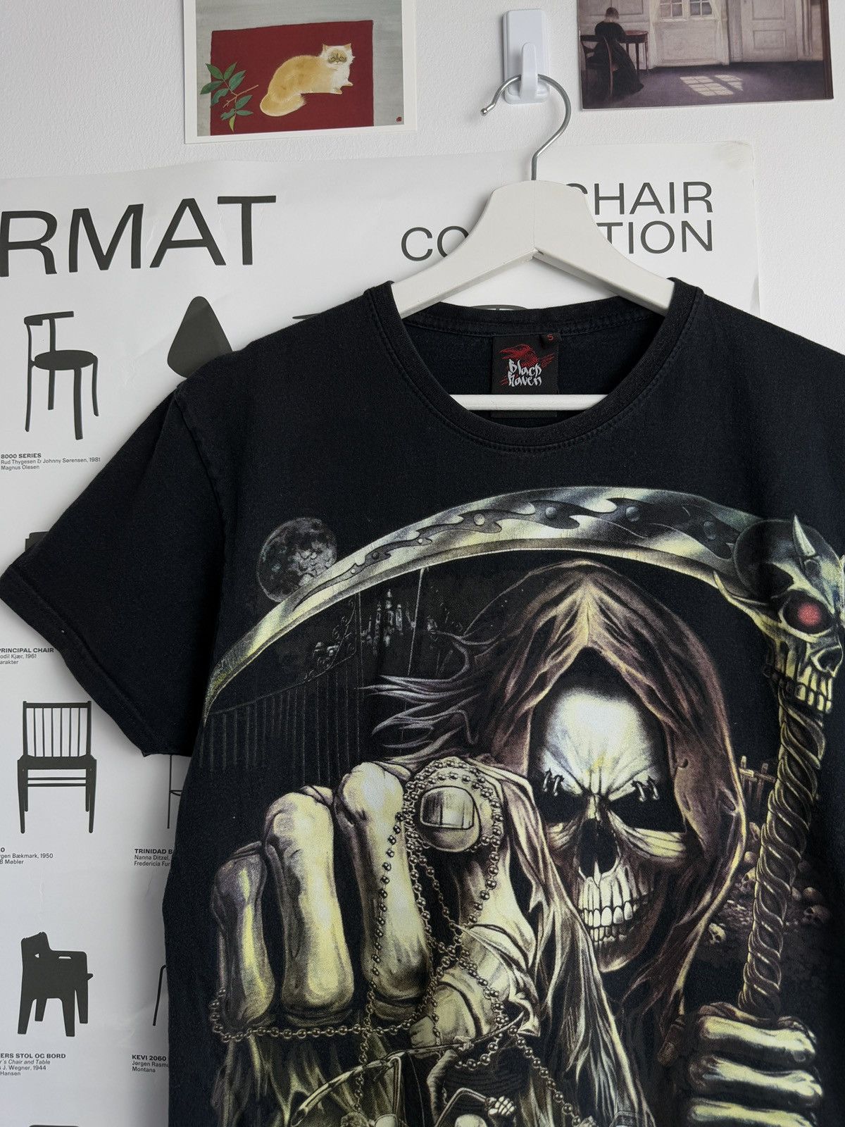 Affliction × Vintage Vintage y2k Affliction style skull logo printed t-shirt S Size US S / EU 44-46 / 1 - 4 Thumbnail