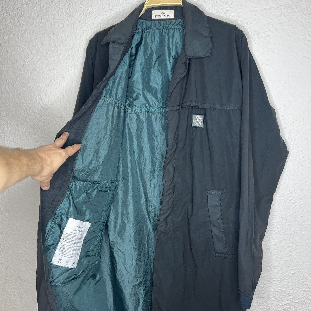 Stone Island Stone Island Coat Lamy Velour Metalic Green Nylon Jacket Size US M / EU 48-50 / 2 - 11 Thumbnail