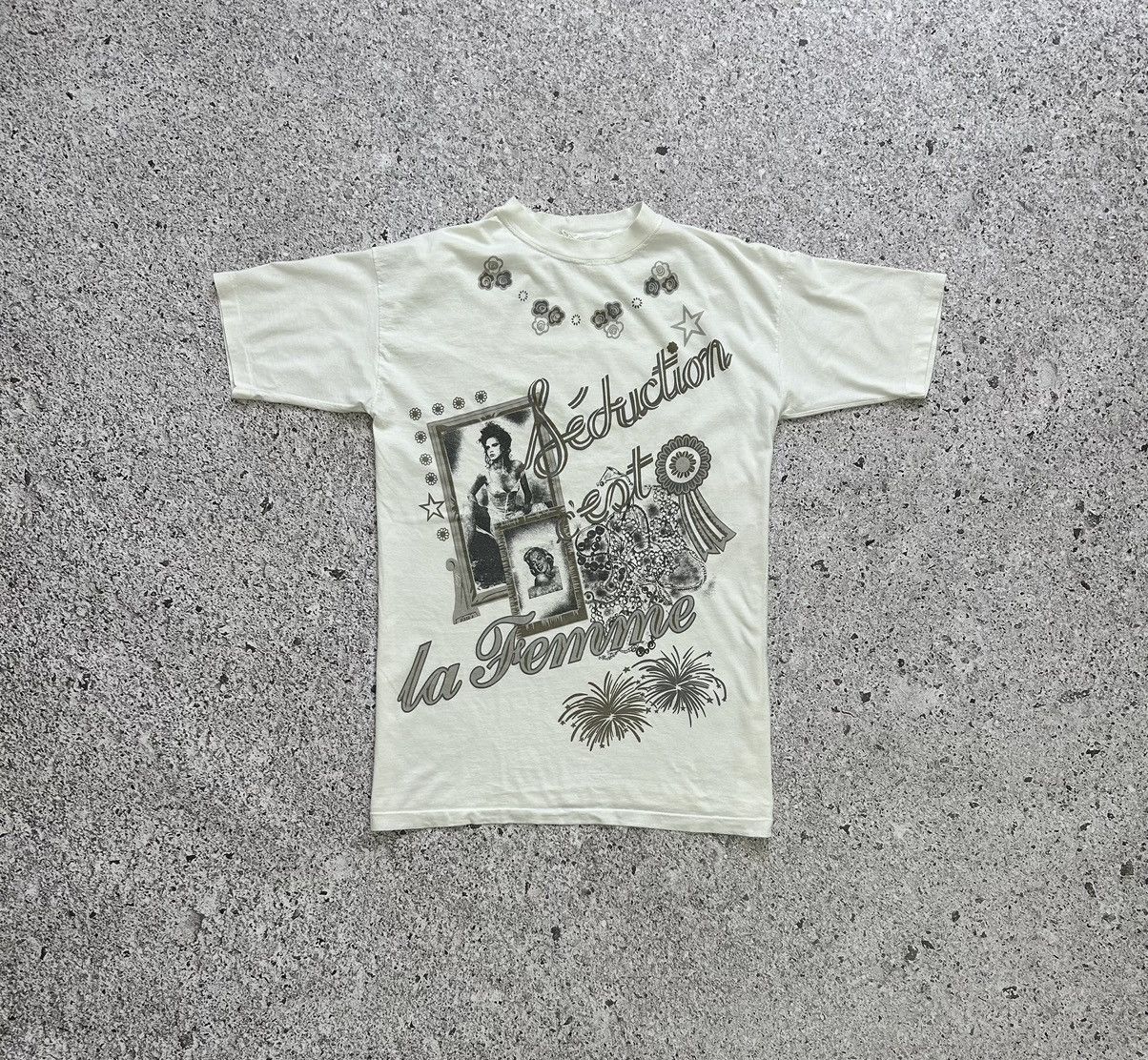 Vintage Vintage 1990s Seduction La Feminine Marilyn Monroe T-Shirt Size US XL / EU 56 / 4 - 1 Thumbnail