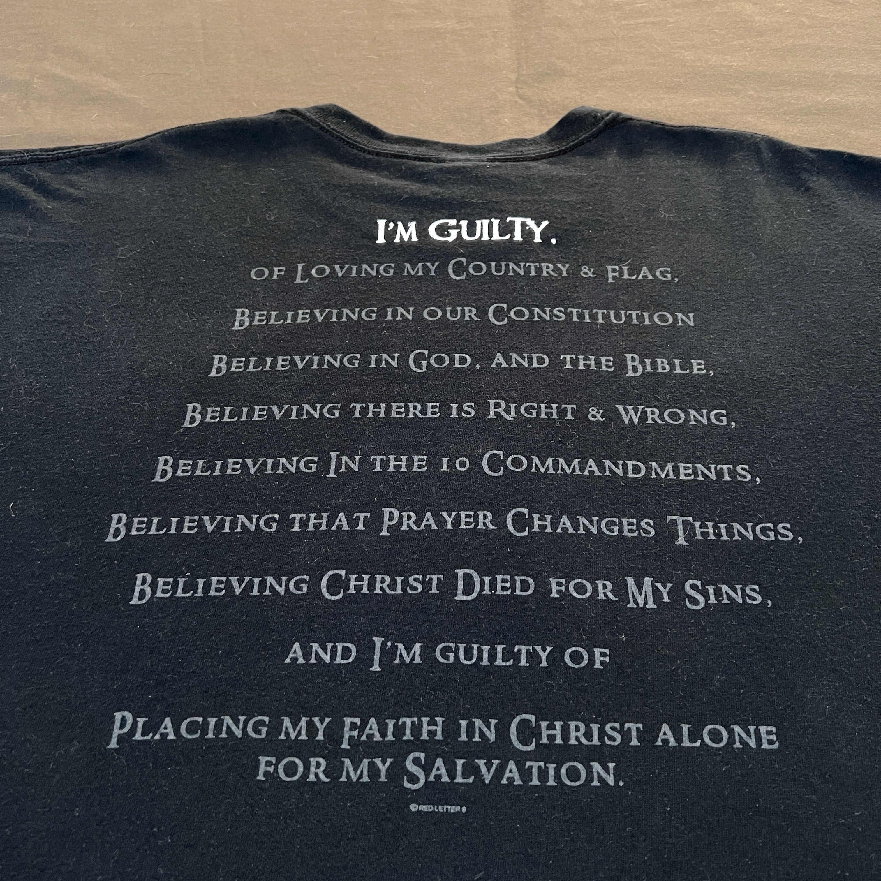 Vintage Vintage Y2K i'm guilty God Jesus Bible Holy Promo Tee XL Size US XL / EU 56 / 4 - 5 Thumbnail
