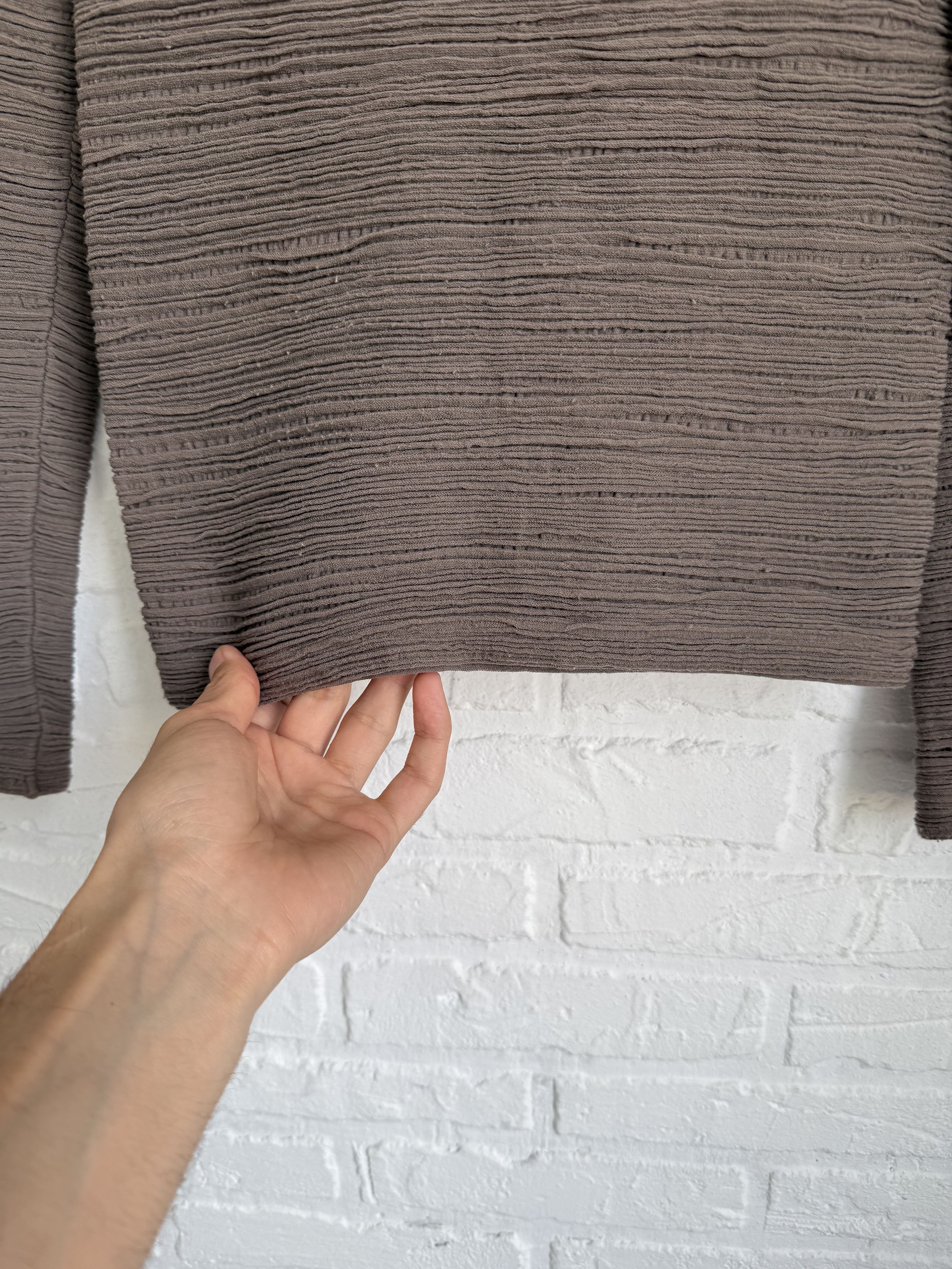 Designer × Wolford Wolford avant garde wool pleats sweatshirt Size S / US 4 / IT 40 - 5 Thumbnail