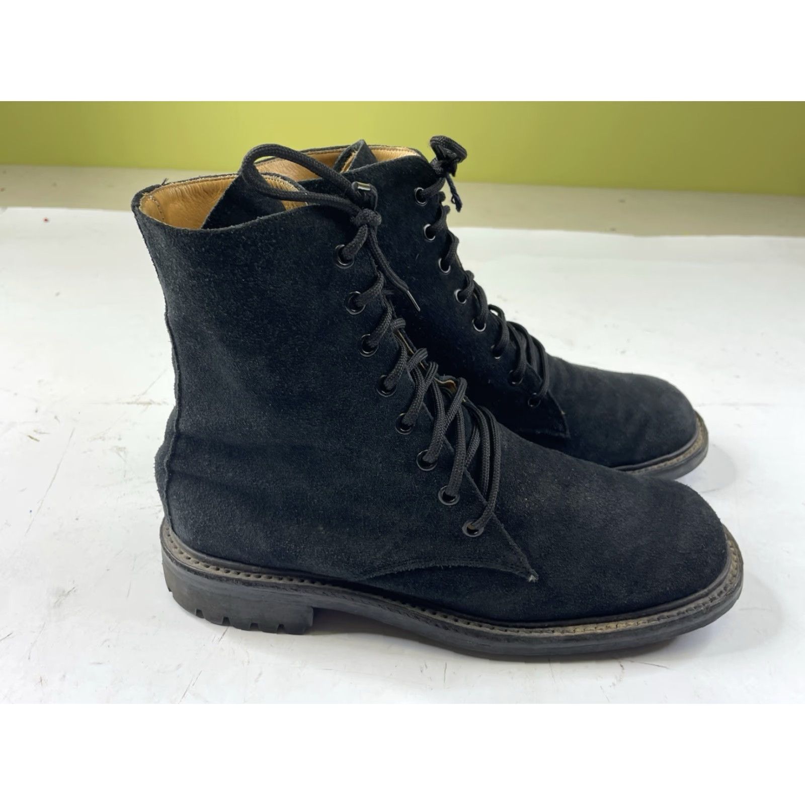 Vintage VINTAGE The Old Curiosity Shop Black Suede Leather Boots Combat Size 7 Mens Boots Black Leather Combat 7 Mens Size US 7 / EU 40 - 2 Thumbnail