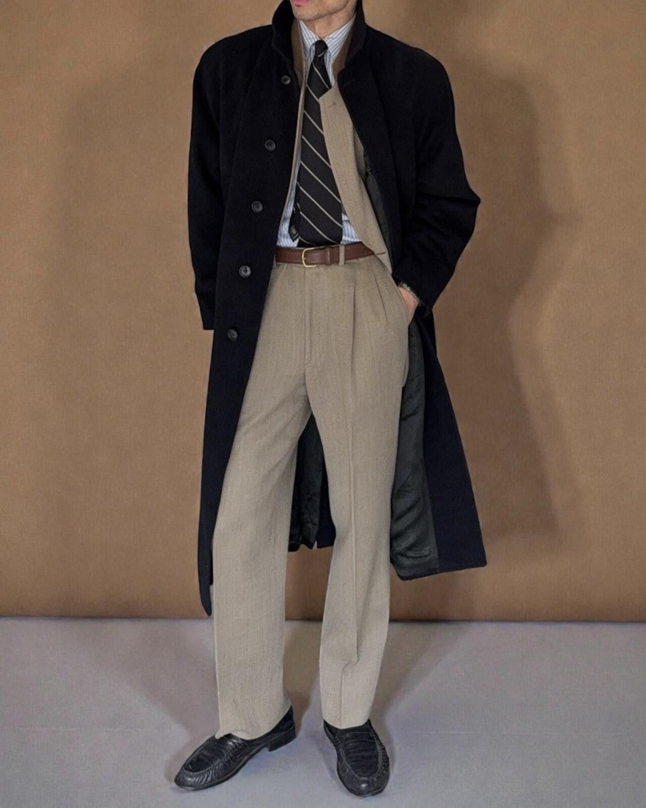 Armani Giorgio Armani 1980s Balmacaan Wool Overcoat Size M Size US M / EU 48-50 / 2 - 1 Thumbnail
