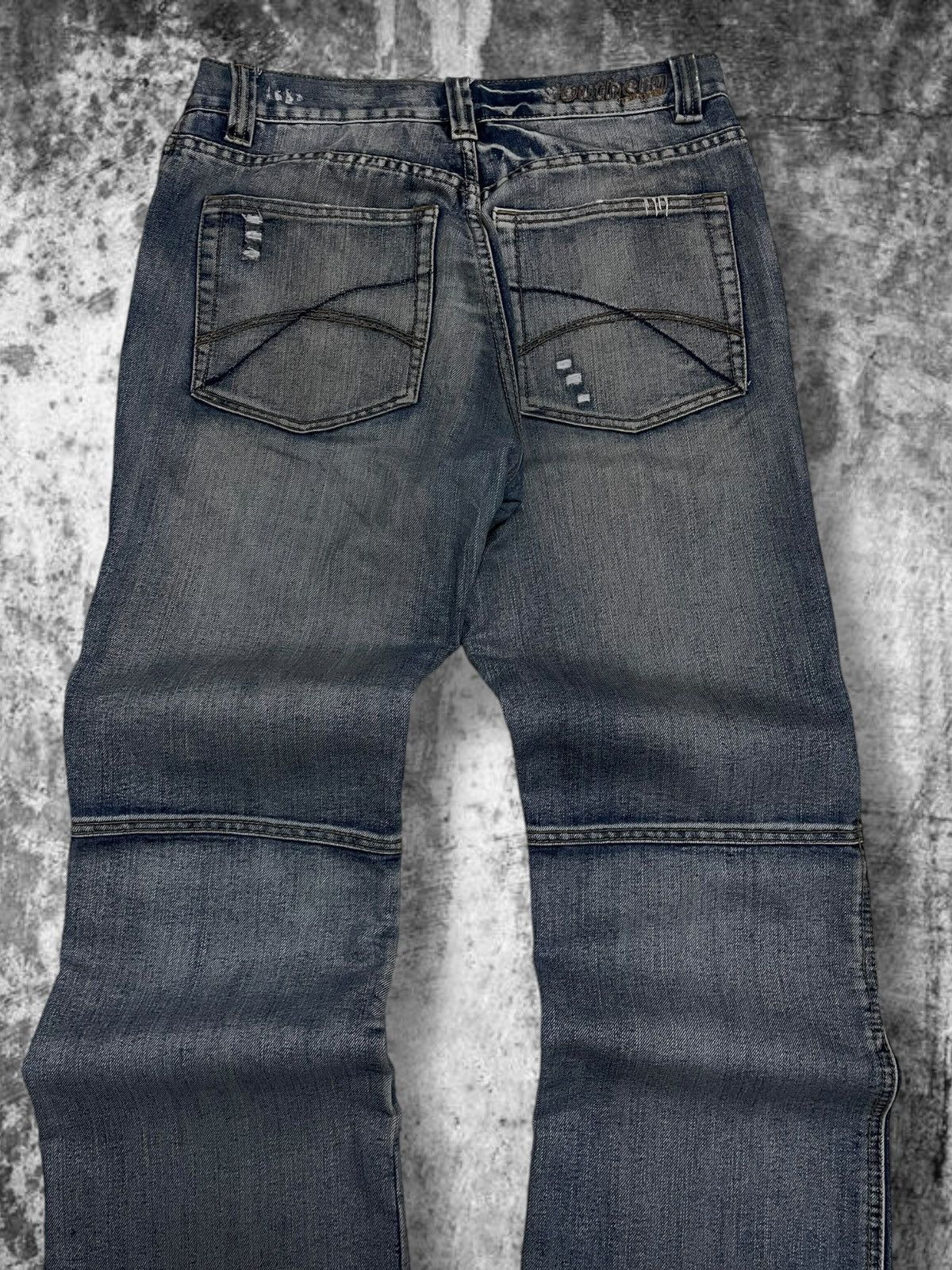 Japanese Brand Vintage 90’s Designer Southern Distressed Dirt Bikers Denim Size US 32 / EU 48 - 9 Thumbnail