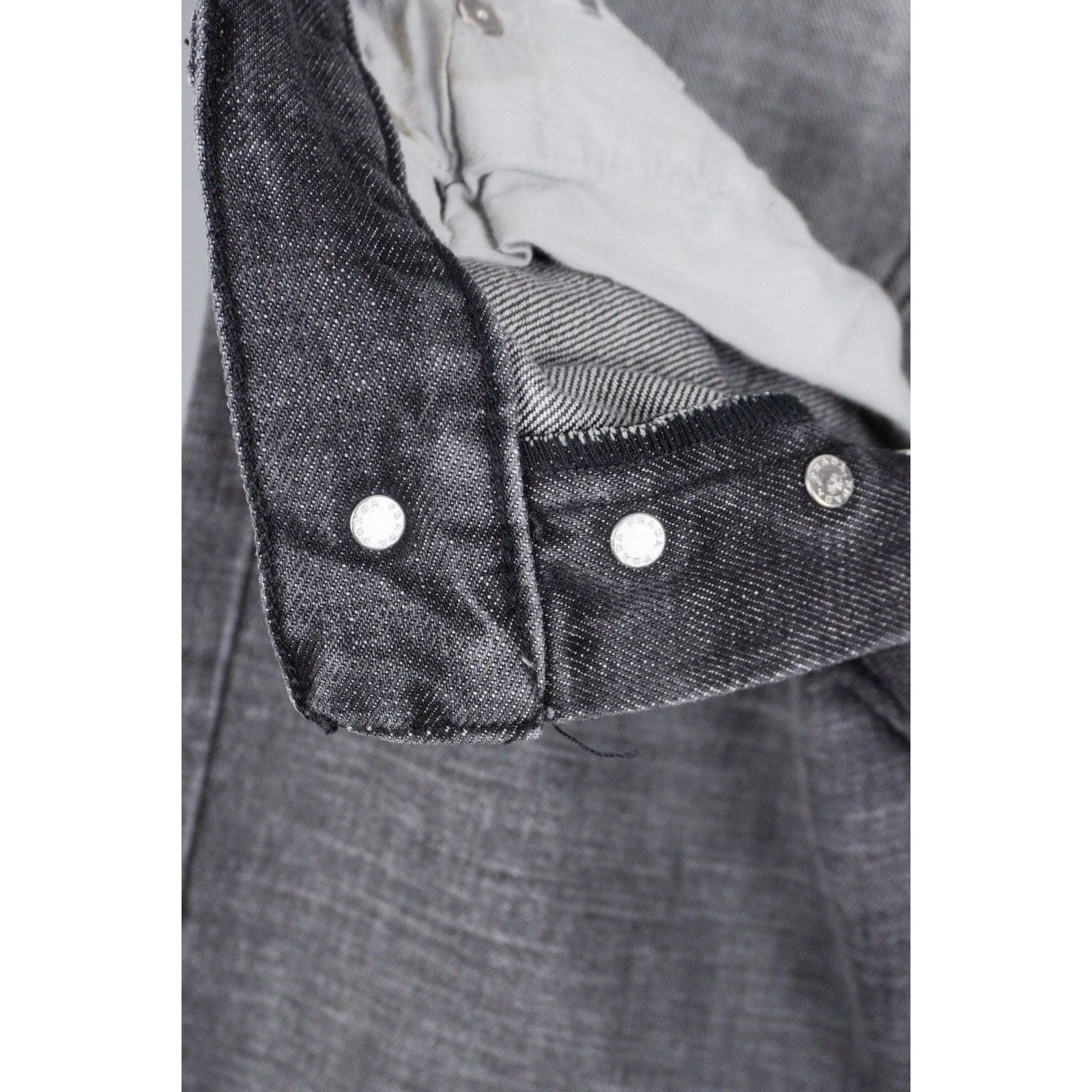 Prada Prada 2009 vintage washed grey riri zip logo jeans pants Size US 33 - 10 Thumbnail