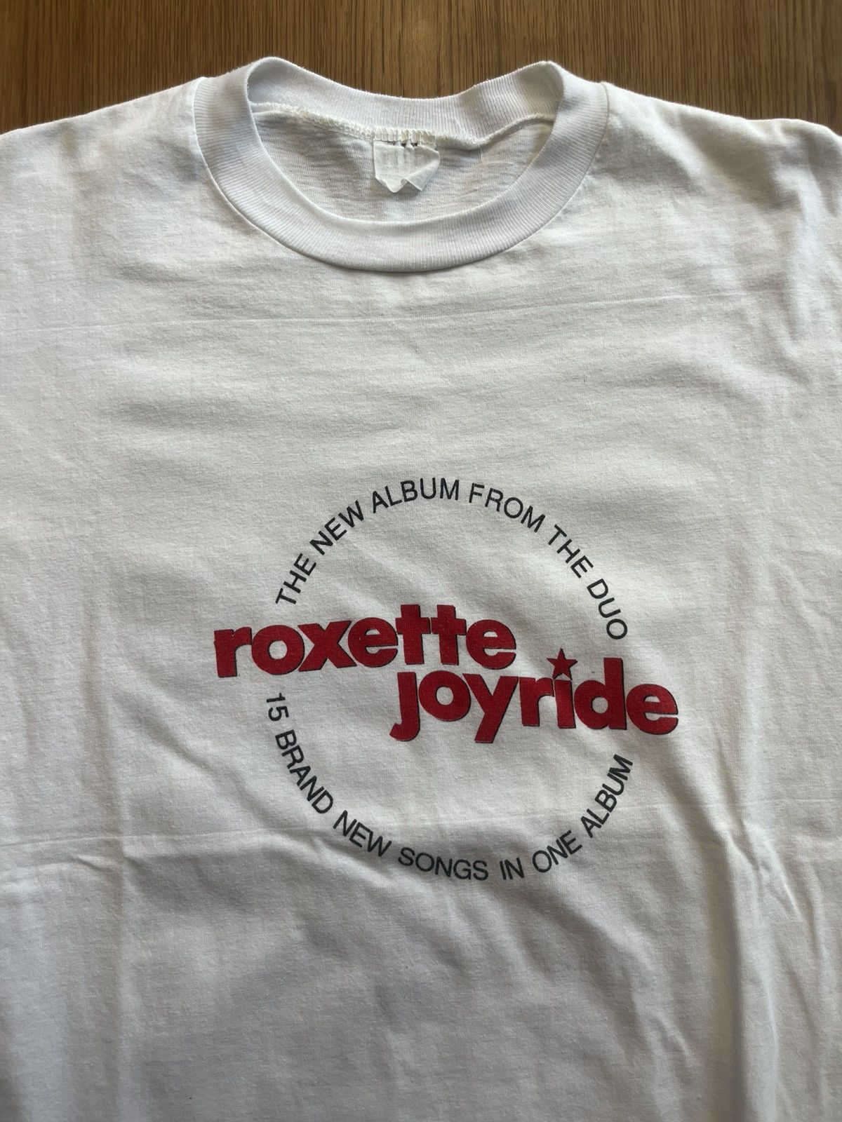 Band Tees VINTAGE 1991 ROXETTE Joyride Tour T-Shirt 'The Duo' Size US L / EU 52-54 / 3 - 6 Thumbnail
