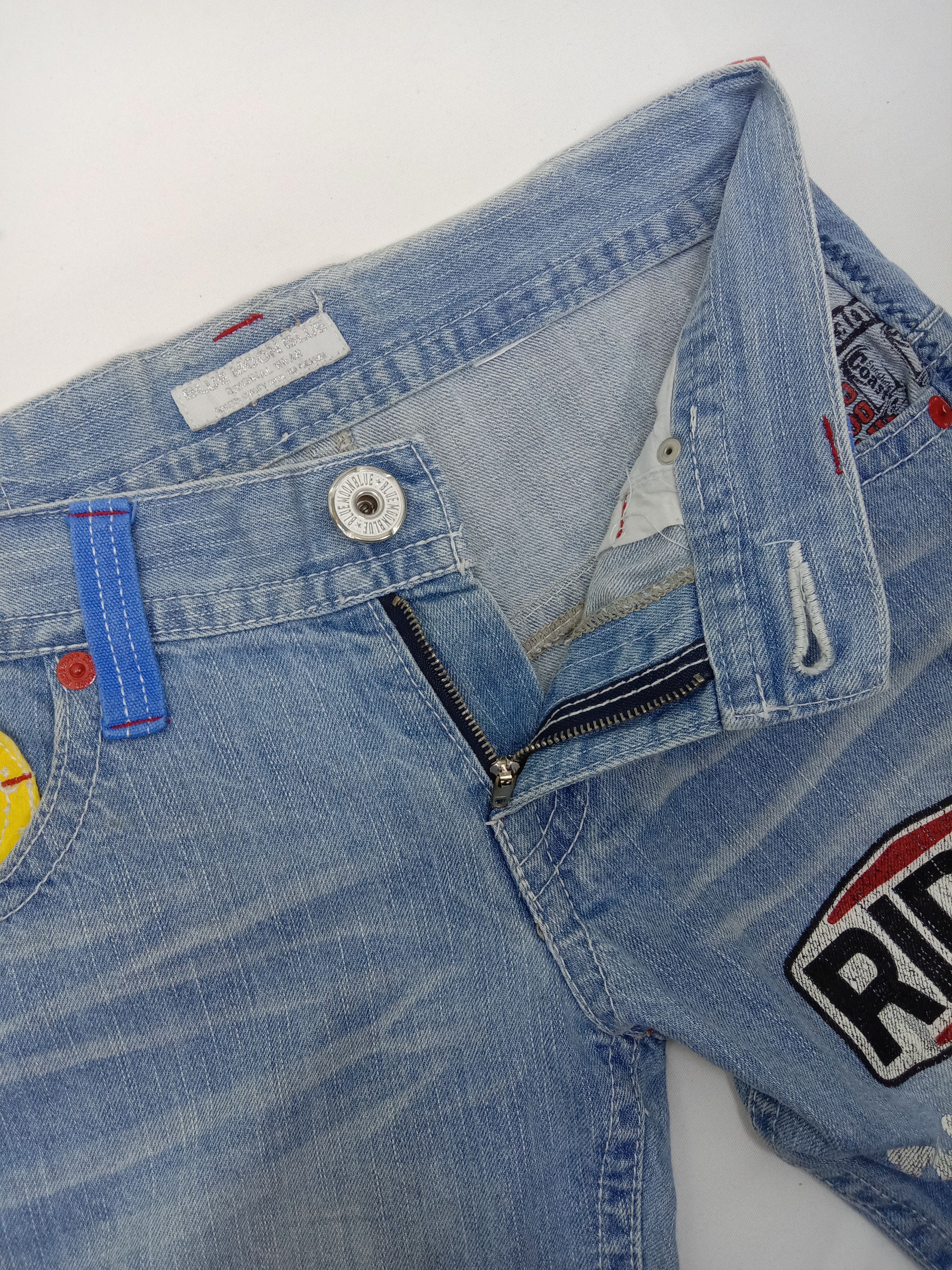 Japanese Brand Vintage Blue Moon Blue Surf Style Jeans Size US 31 - 11 Thumbnail