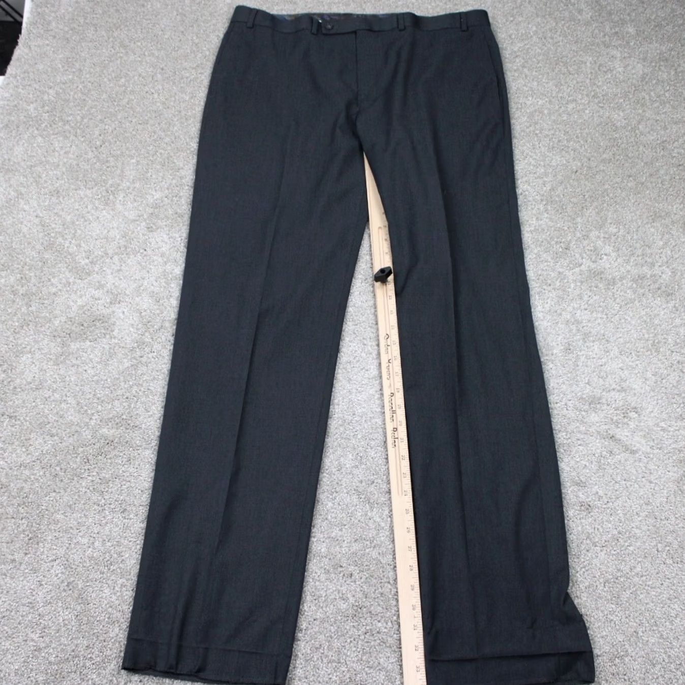 Ralph Lauren Lauren Ralph Pants Mens 38 Gray 38x34 Flat Front Poly Rayon Blend Cuffed Size US 38 / EU 54 - 3 Thumbnail