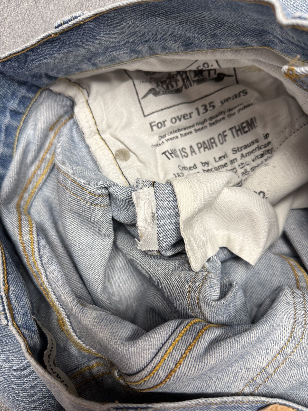 Levi's Vintage Levis 506 Orange Tab Blue Denim Jeans Size 34x34 Size US 34 / EU 50 - 13 Thumbnail