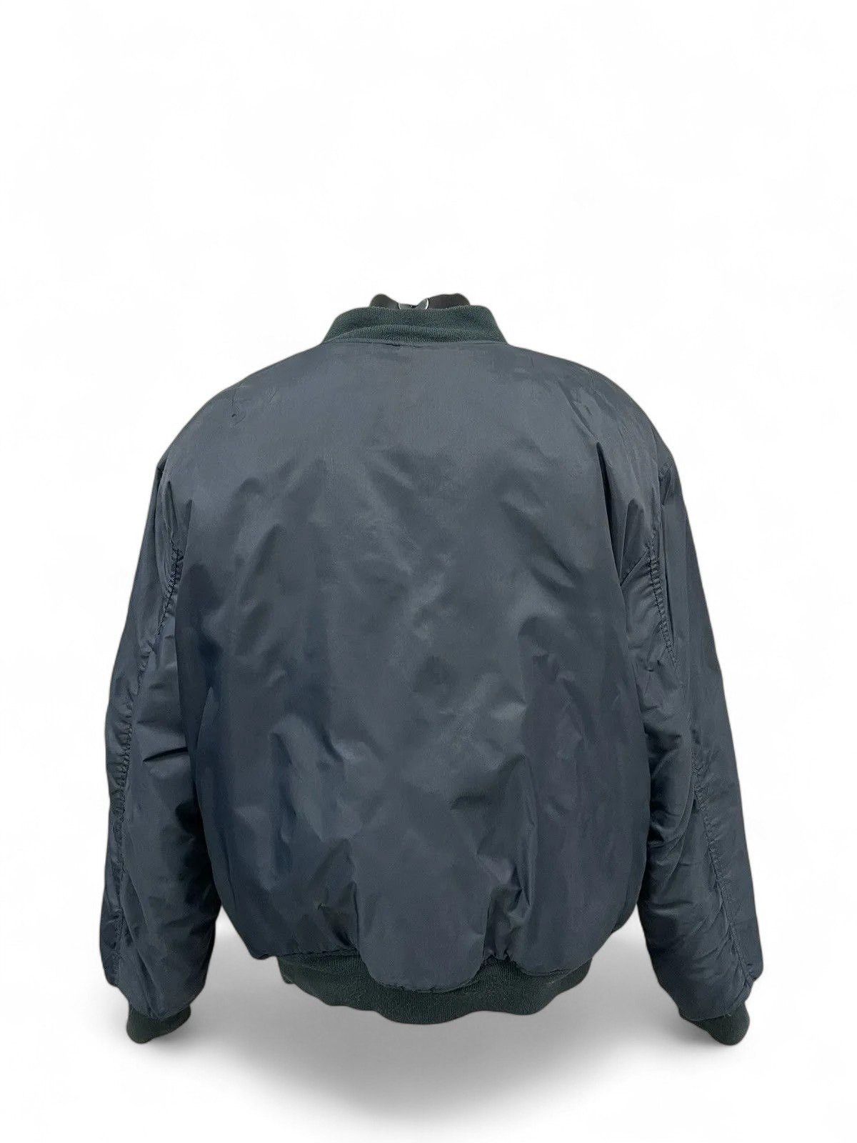 Alpha Industries Vintage Blue MA-1 Bomber Jacket Military Y2K Style Size US L / EU 52-54 / 3 - 7 Thumbnail