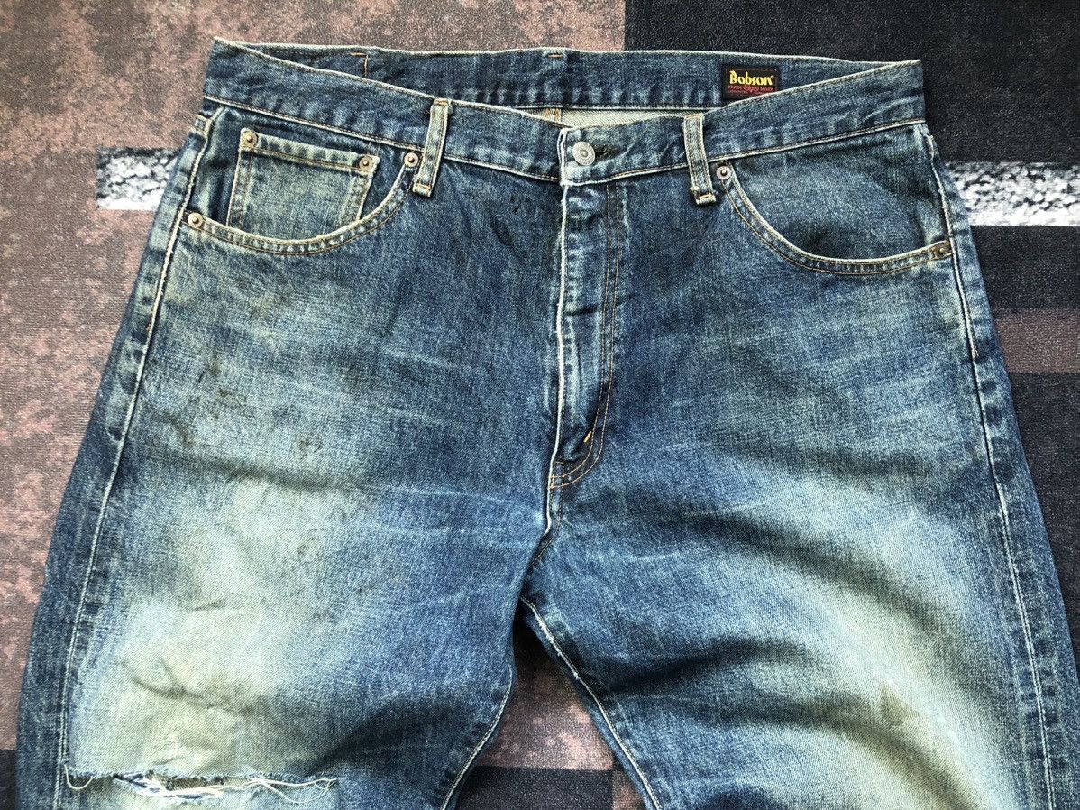 If Six Was Nine Vintage 80s Bobson Lot 512 Distressed Baggy Jeans Size US 38 / EU 54 - 3 Thumbnail