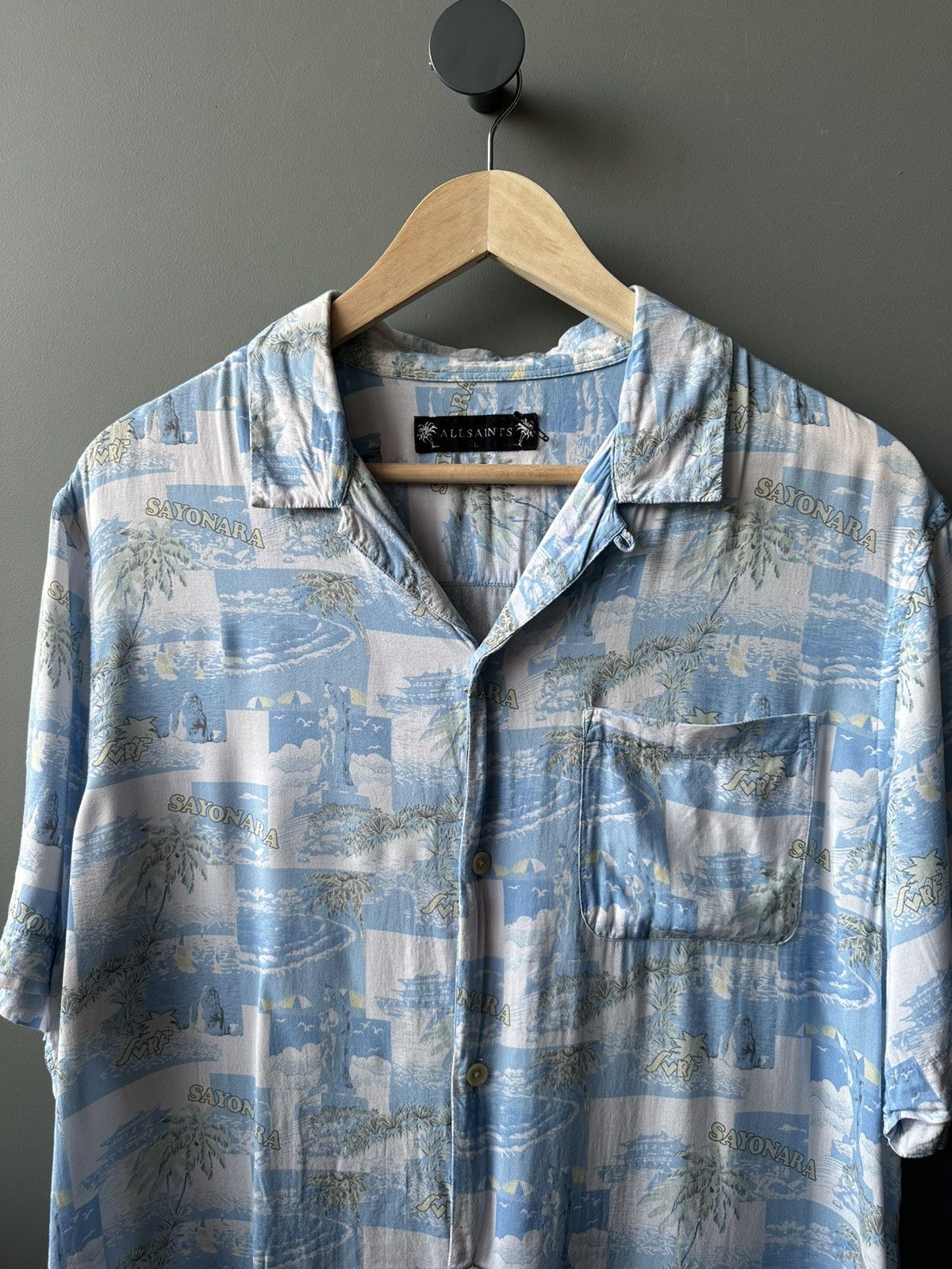 Allsaints Allsaints Sayonara LS Hawaii Viscose Shirt Size L Size US L / EU 52-54 / 3 - 2 Thumbnail