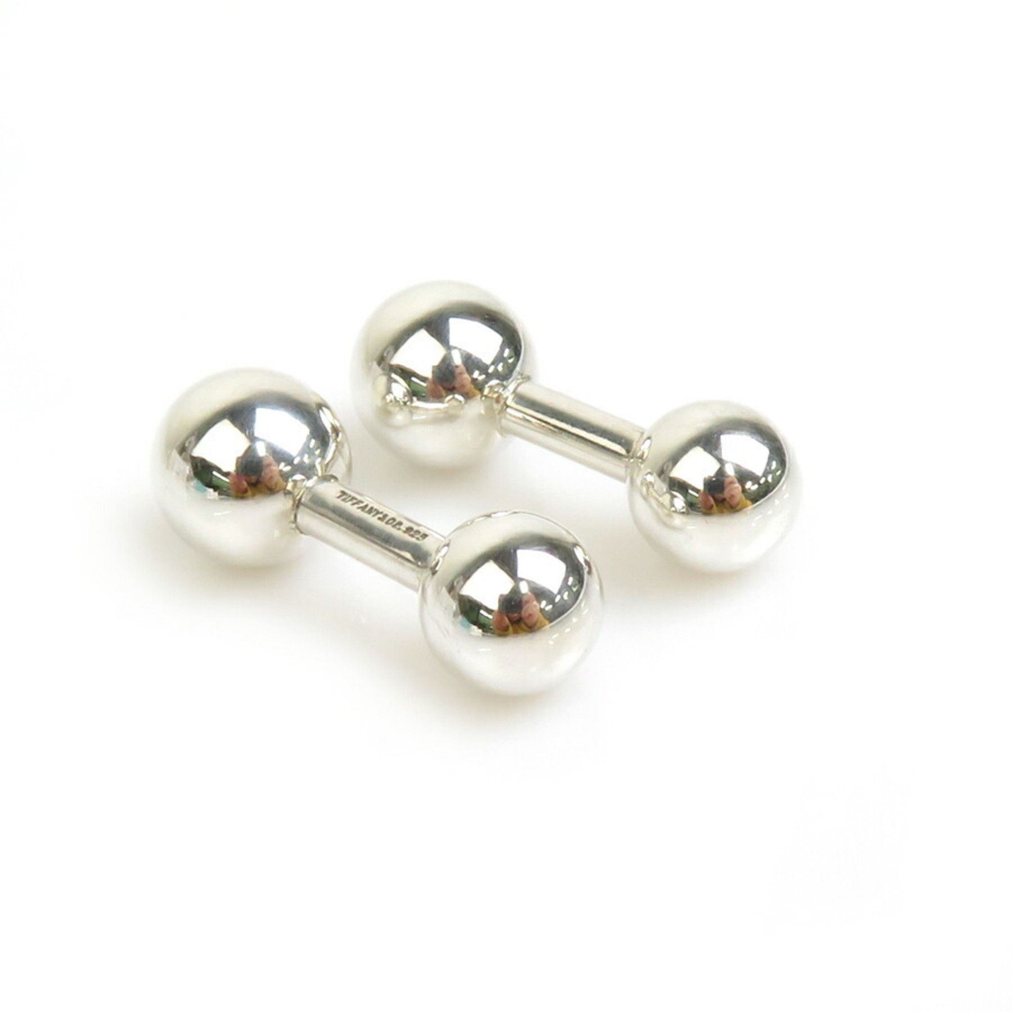 image of Tiffany Co Tiffany Tiffany&co. Cufflinks Barbell Silver 925 Men's