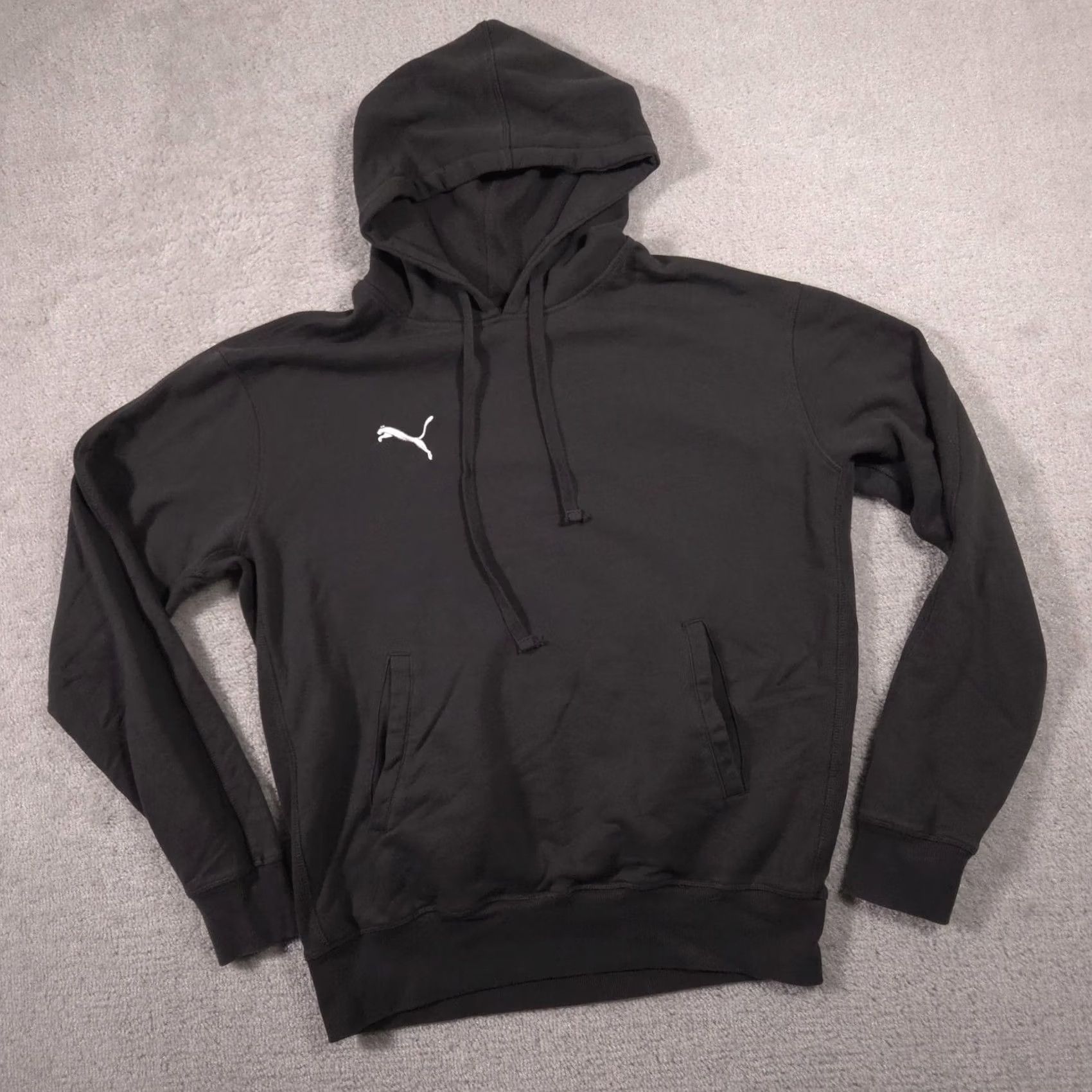 Puma PUMA Hoodie Mens L Black Pullover Fleece Sweatshirt Embroidered Logo Chest Size US L / EU 52-54 / 3 - 3 Thumbnail