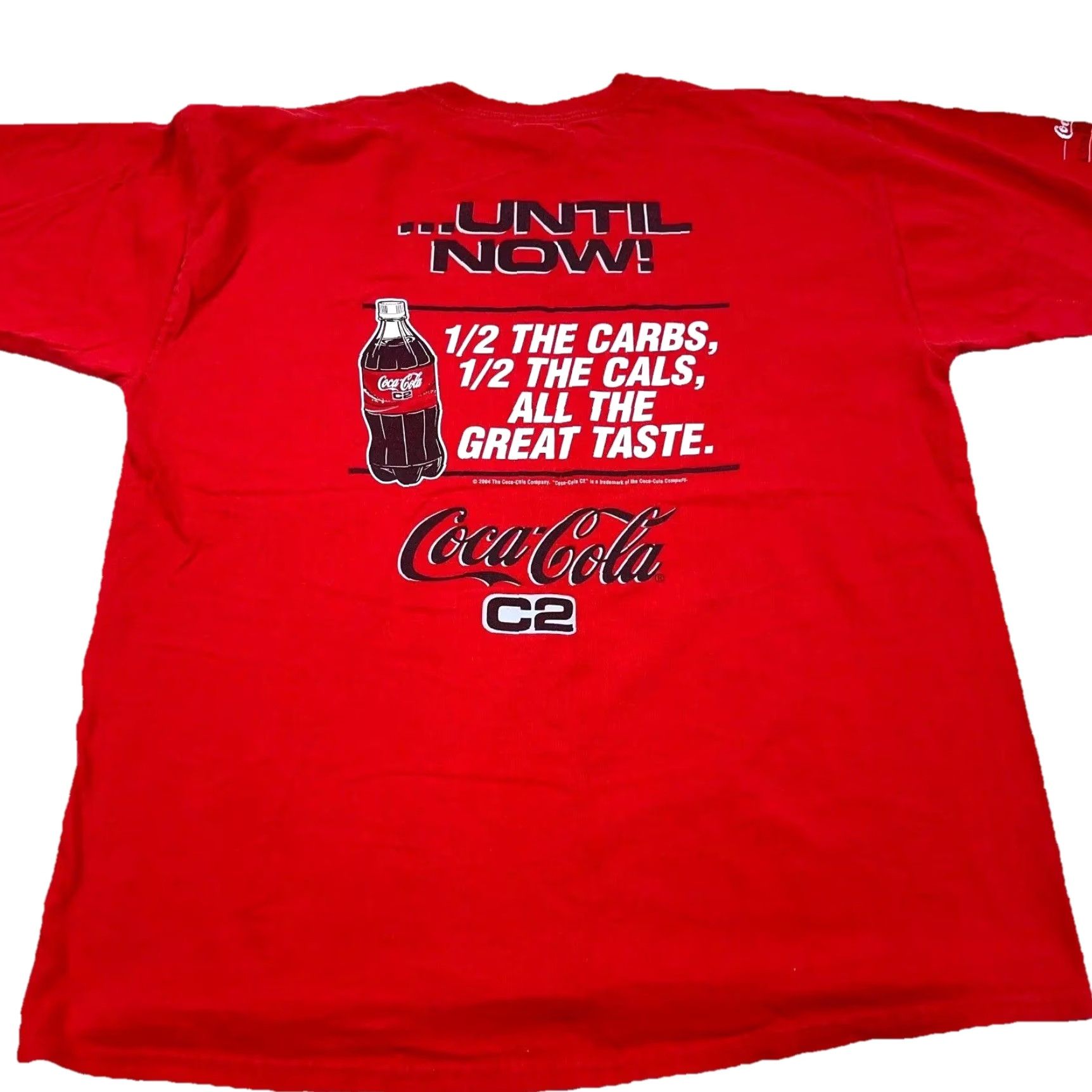 Gildan VINTAGE Gildan Coca Cola Shirt XL Red Tee 2000s Soccer Promo Heavyweight Mens Size US XL / EU 56 / 4 - 2 Thumbnail
