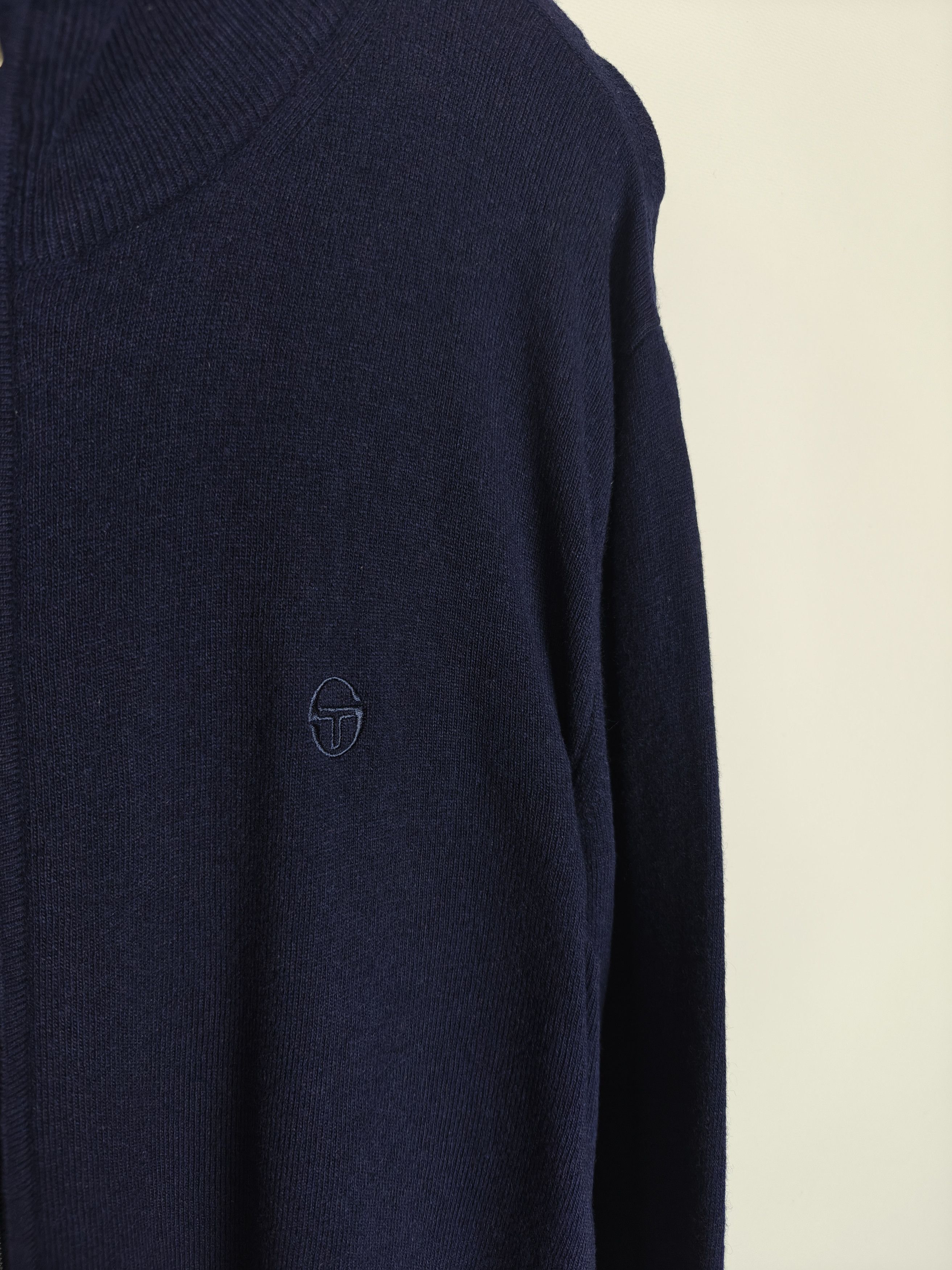 Sergio Tacchini Sergio Tacchini Zip Sweater Wool Pullover Navy size XL Size US XL / EU 56 / 4 - 6 Thumbnail