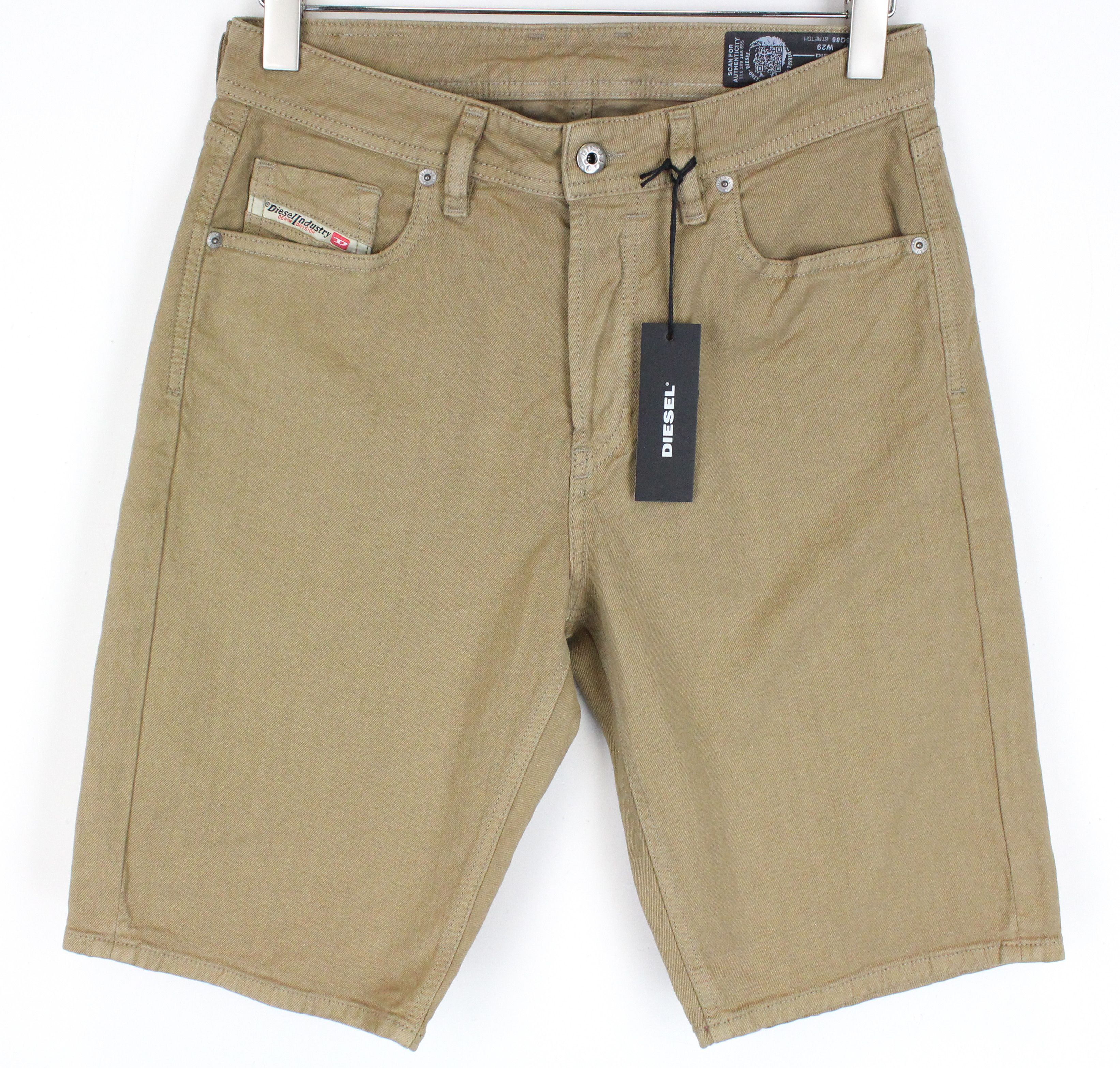 KEESHORT R6Q88 W29 Brown Cotton Buttoned Shorts 84130