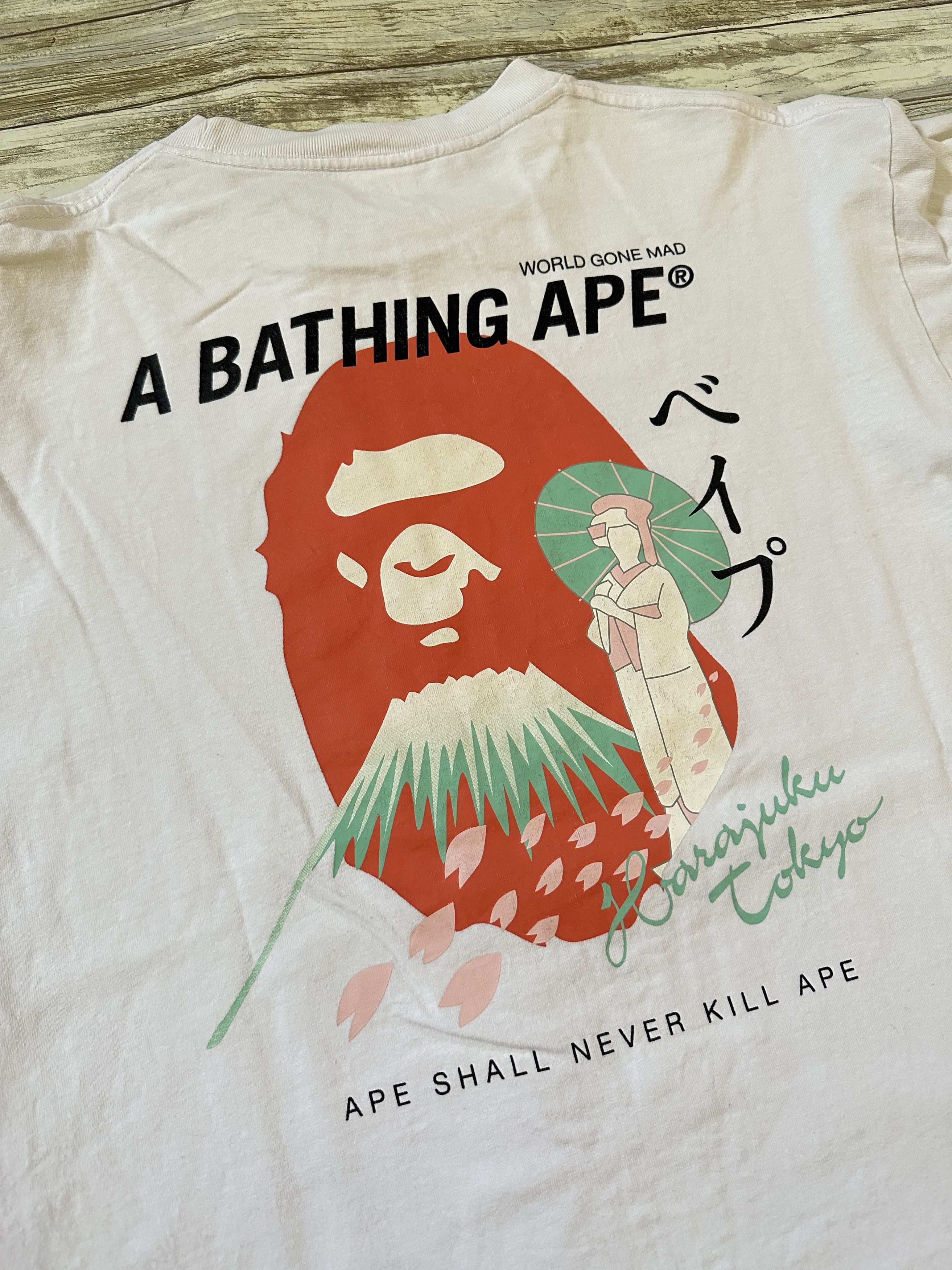 image of Bape Aw20 Japan Culture Souvenir L/s in White, Men's (Size Medium)