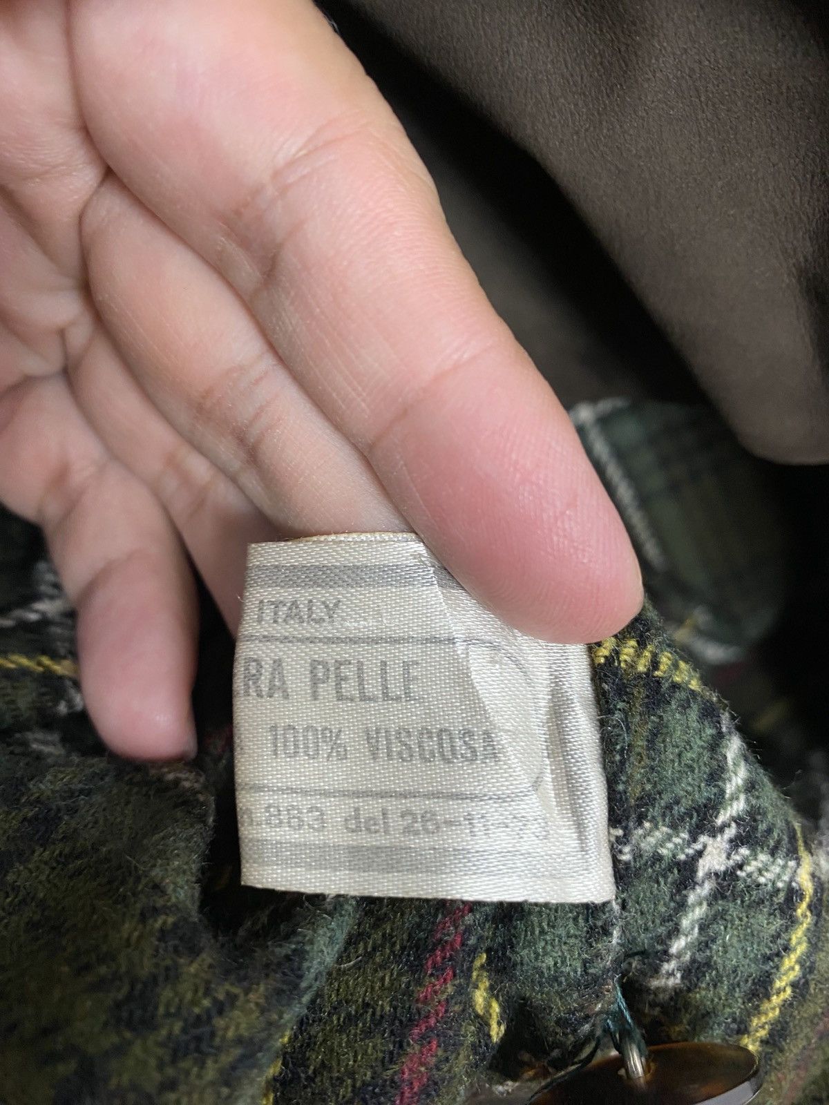 Vintage Rare‼️ Vintage Onbu de Dacco Vera Pelle Viscosa Coat Italy Size US M / EU 48-50 / 2 - 8 Thumbnail
