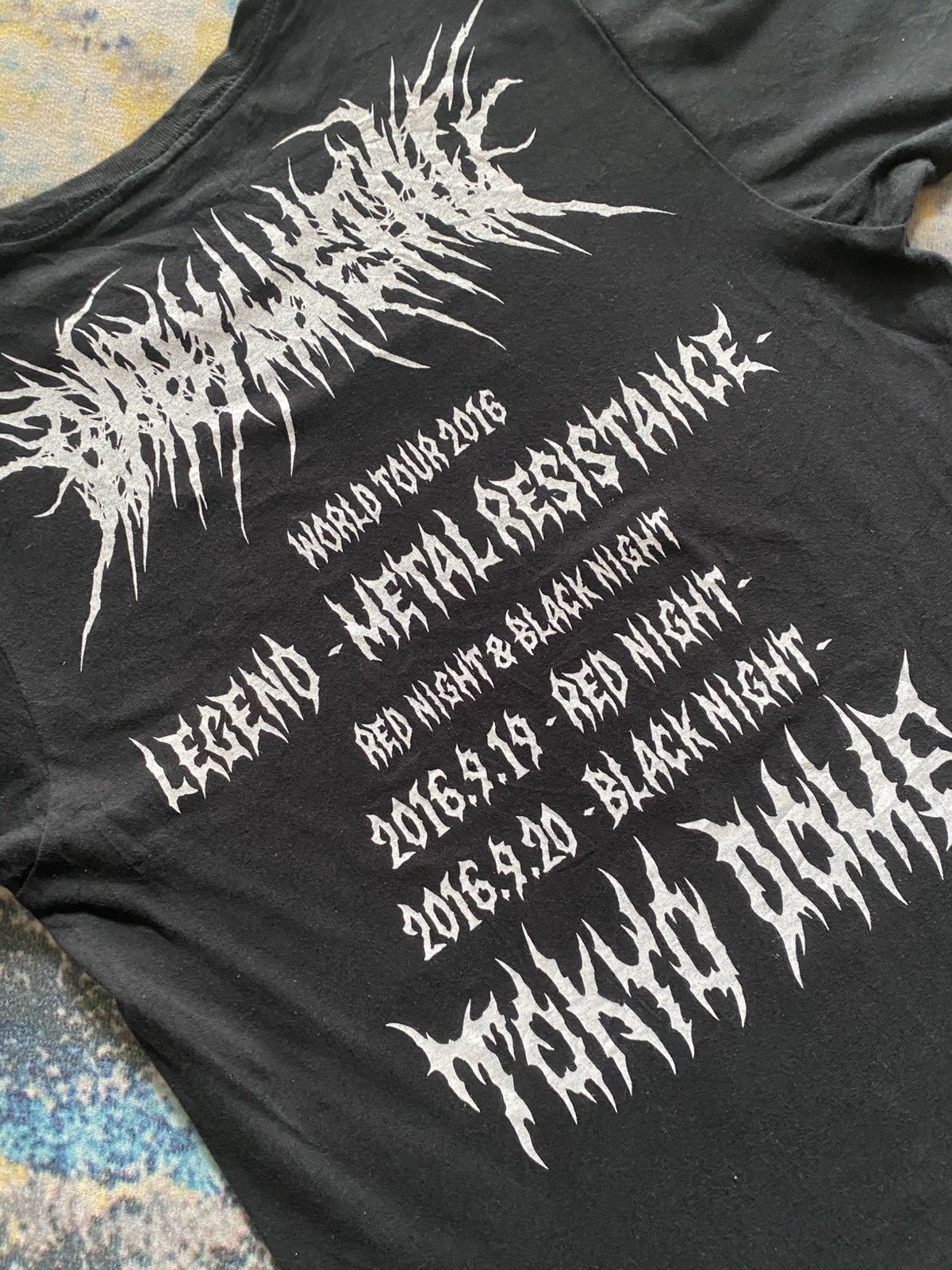 Band Tees × Japanese Brand × Vintage Baby Metal World Tour 2016 Japanese Band T Shirt Size US S / EU 44-46 / 1 - 4 Thumbnail