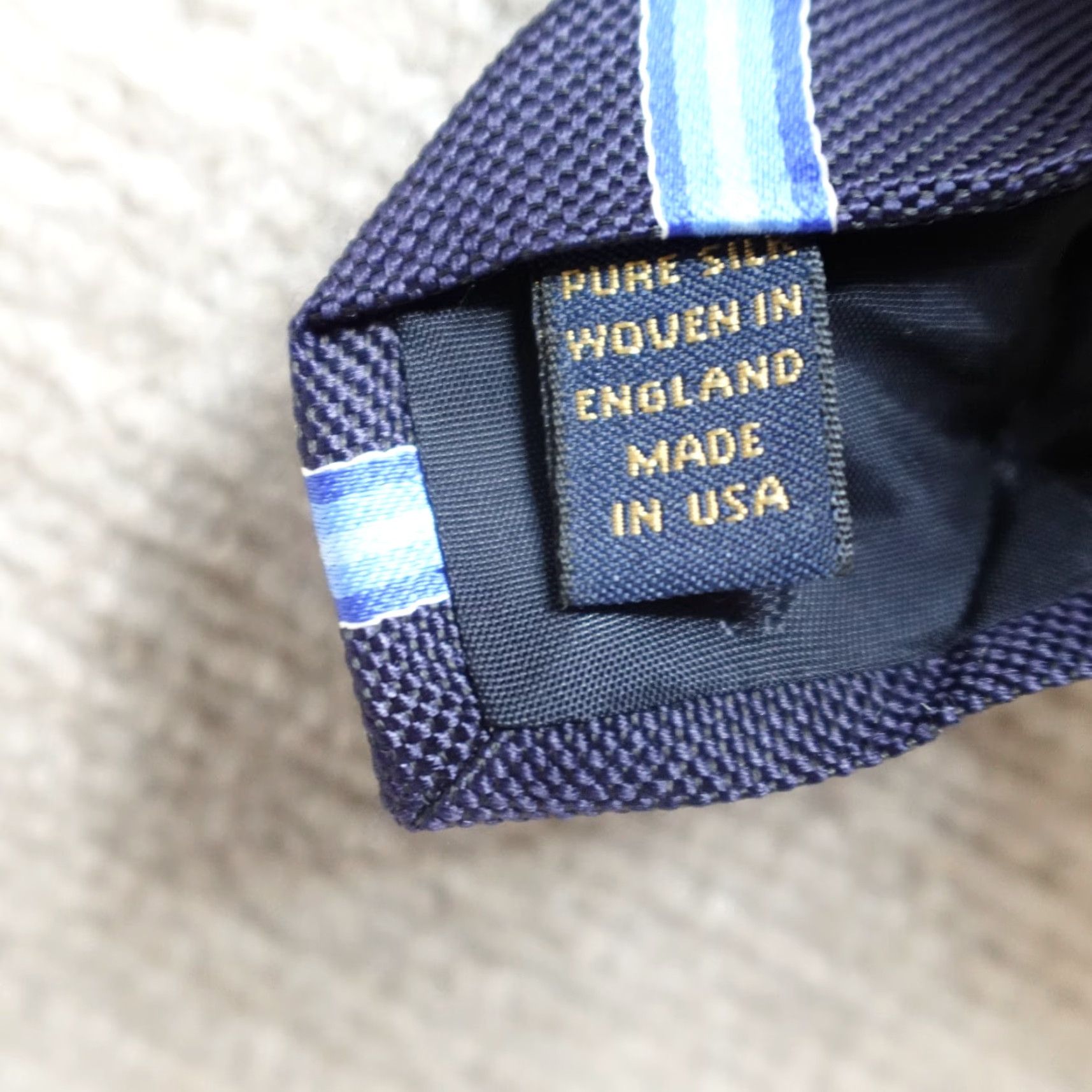 Brooks Brothers Brooks Brothers Tie Blue Striped Repp Regimental Silk Made in USA Size ONE SIZE - 6 Thumbnail