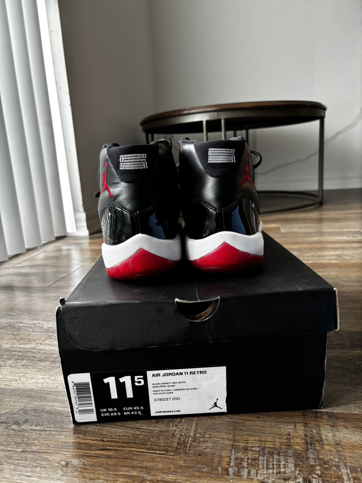 Jordan Brand 2012 Air jordan 11 “Bred” Size US 11.5 / EU 44-45 - 5 Thumbnail