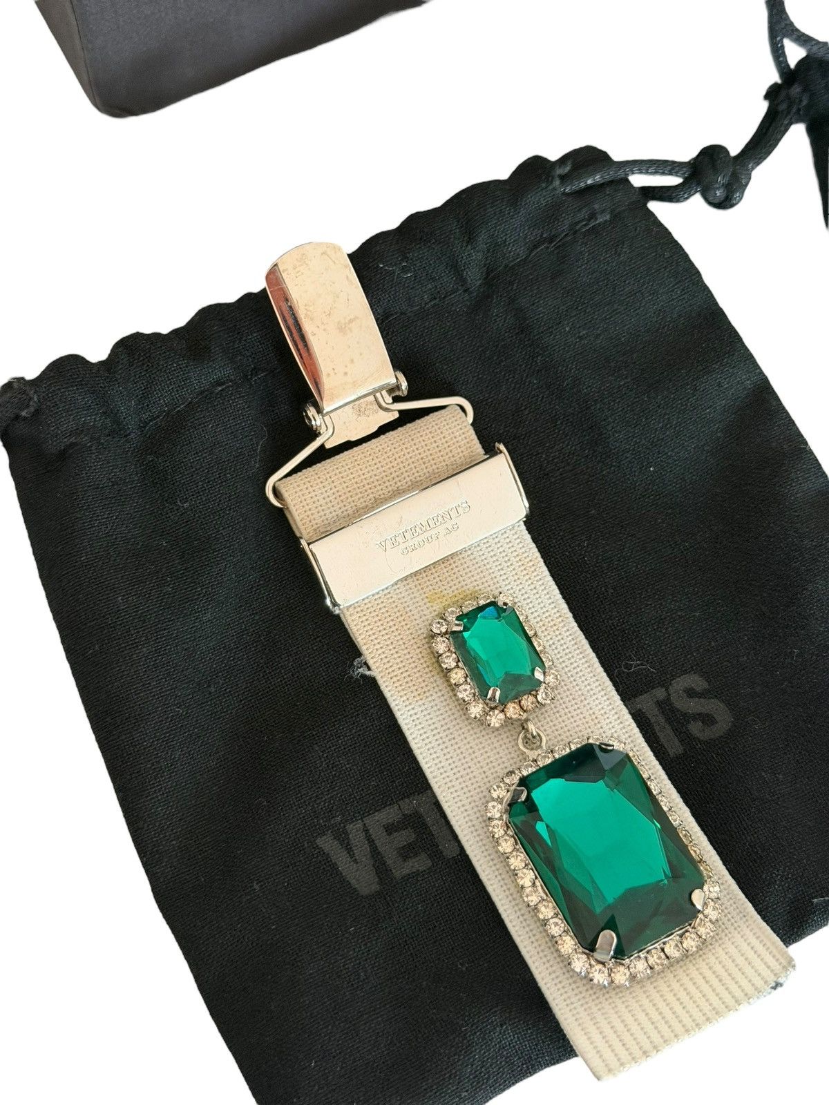 Vetements *RARE* VETEMENTS GVASALIA SUSPENDER EARRINGS BANDAID GEMS Size ONE SIZE - 3 Thumbnail