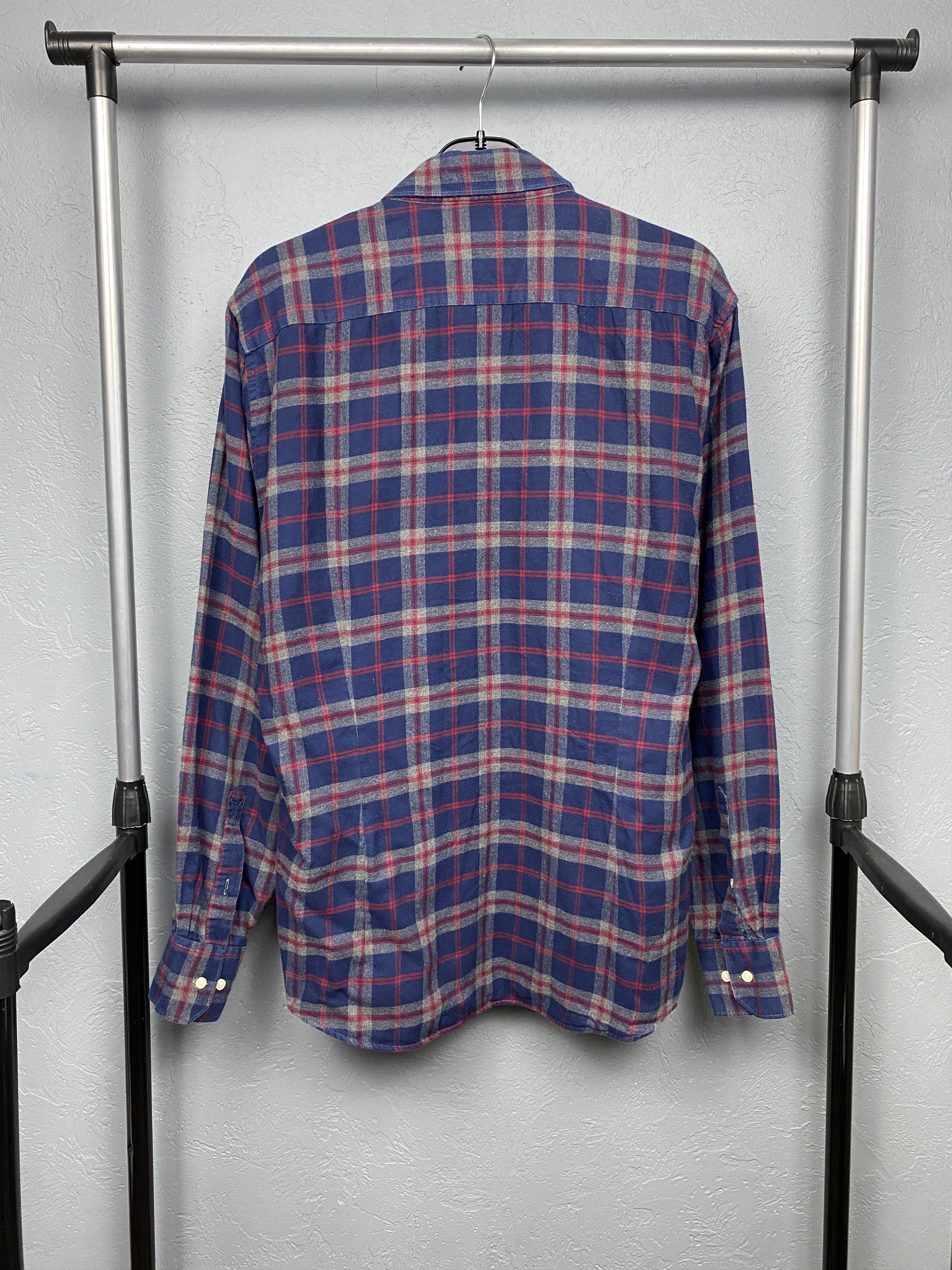 Barbour × Flannel Barbour Vintage Mens Flannel Plaid Shirt Size US XL / EU 56 / 4 - 6 Thumbnail
