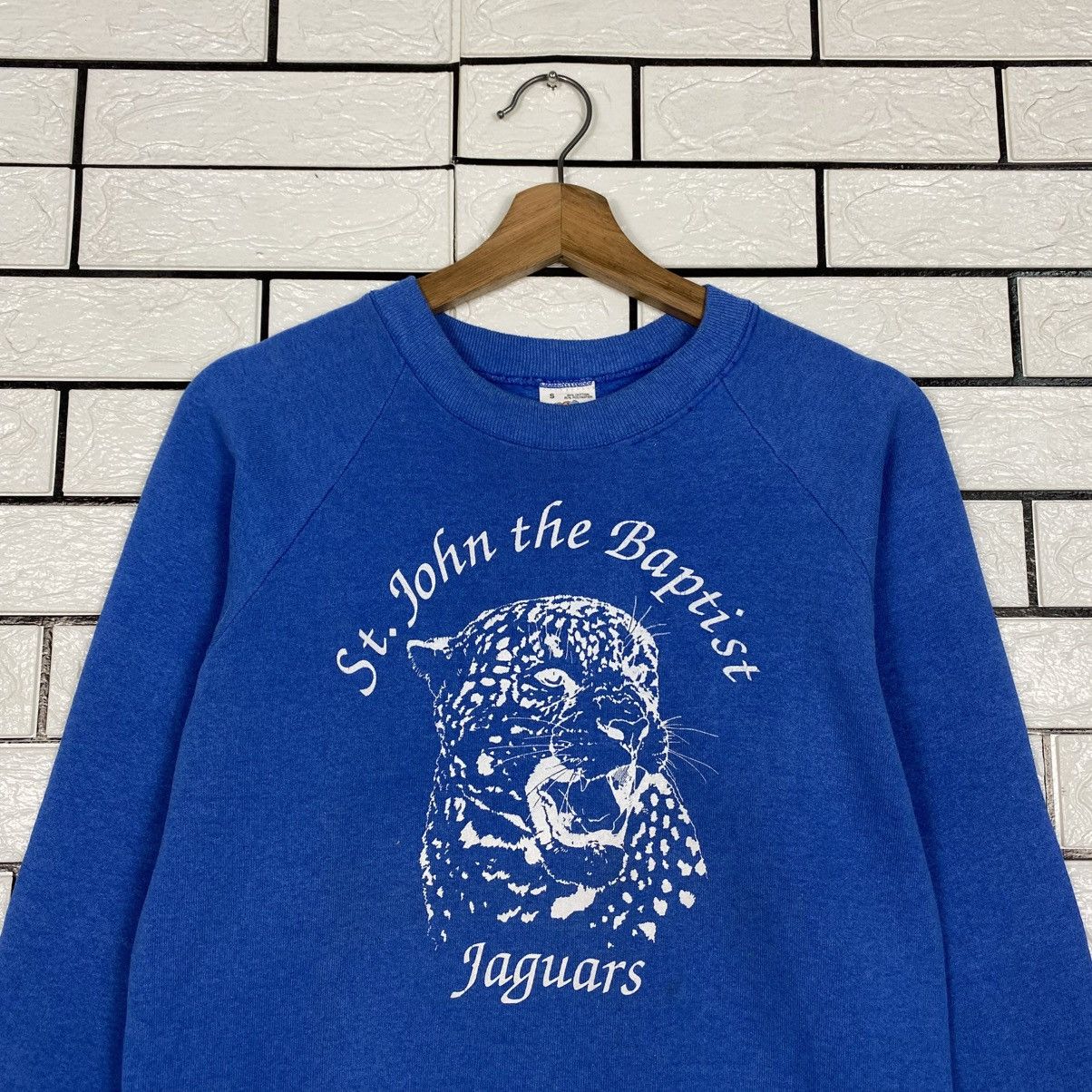 Vintage Vintage Sweatshirt St John The Baptist Jaguars Big Logo Size US S / EU 44-46 / 1 - 4 Thumbnail