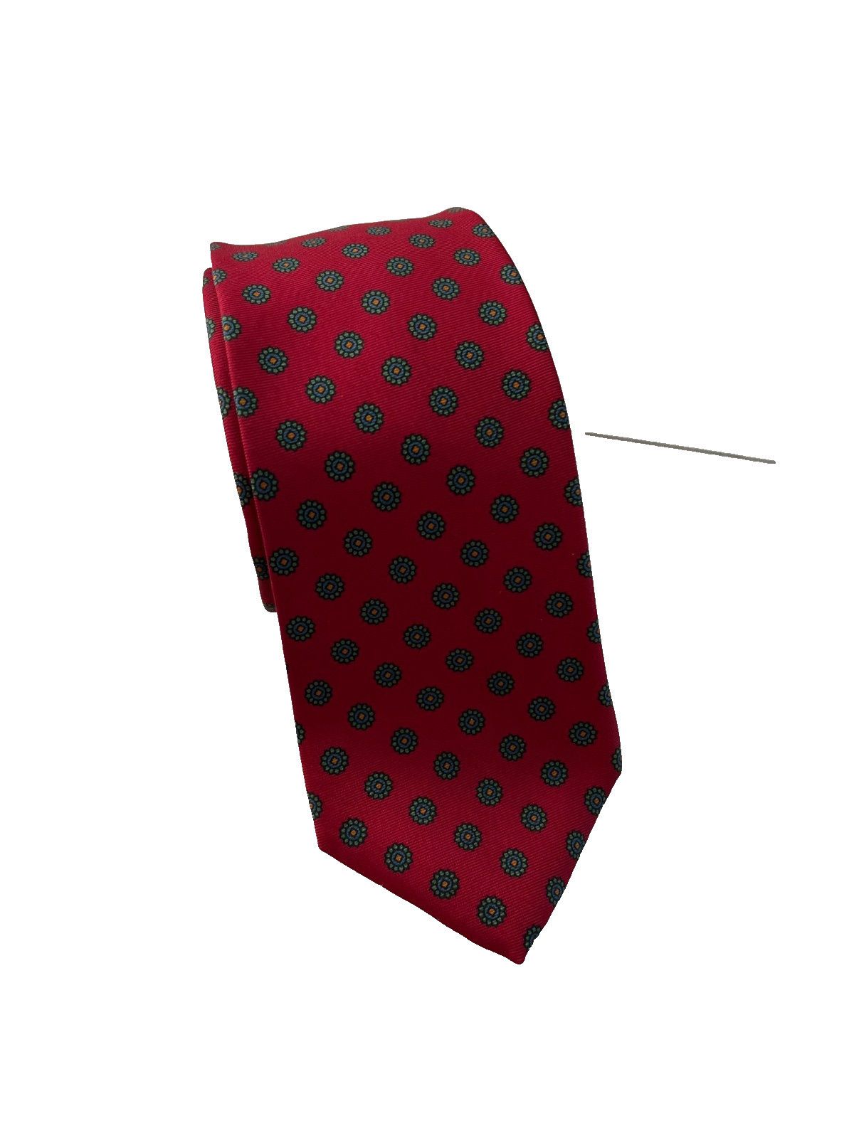 Lanvin Lanvin Printed Silk Tie Red Size ONE SIZE - 1 Thumbnail