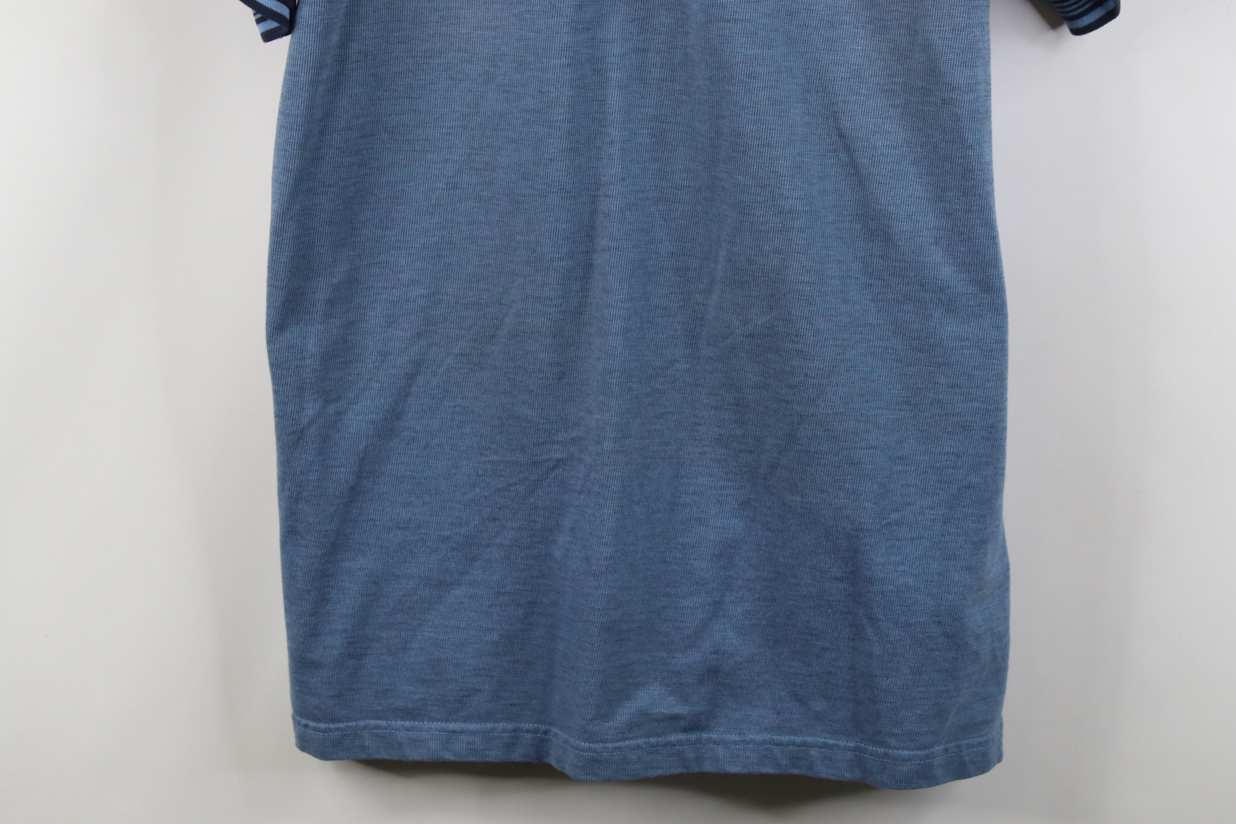 Vintage Vintage 90s Streetwear Knit Collared Golf Polo Shirt Blue Size US XL / EU 56 / 4 - 3 Thumbnail