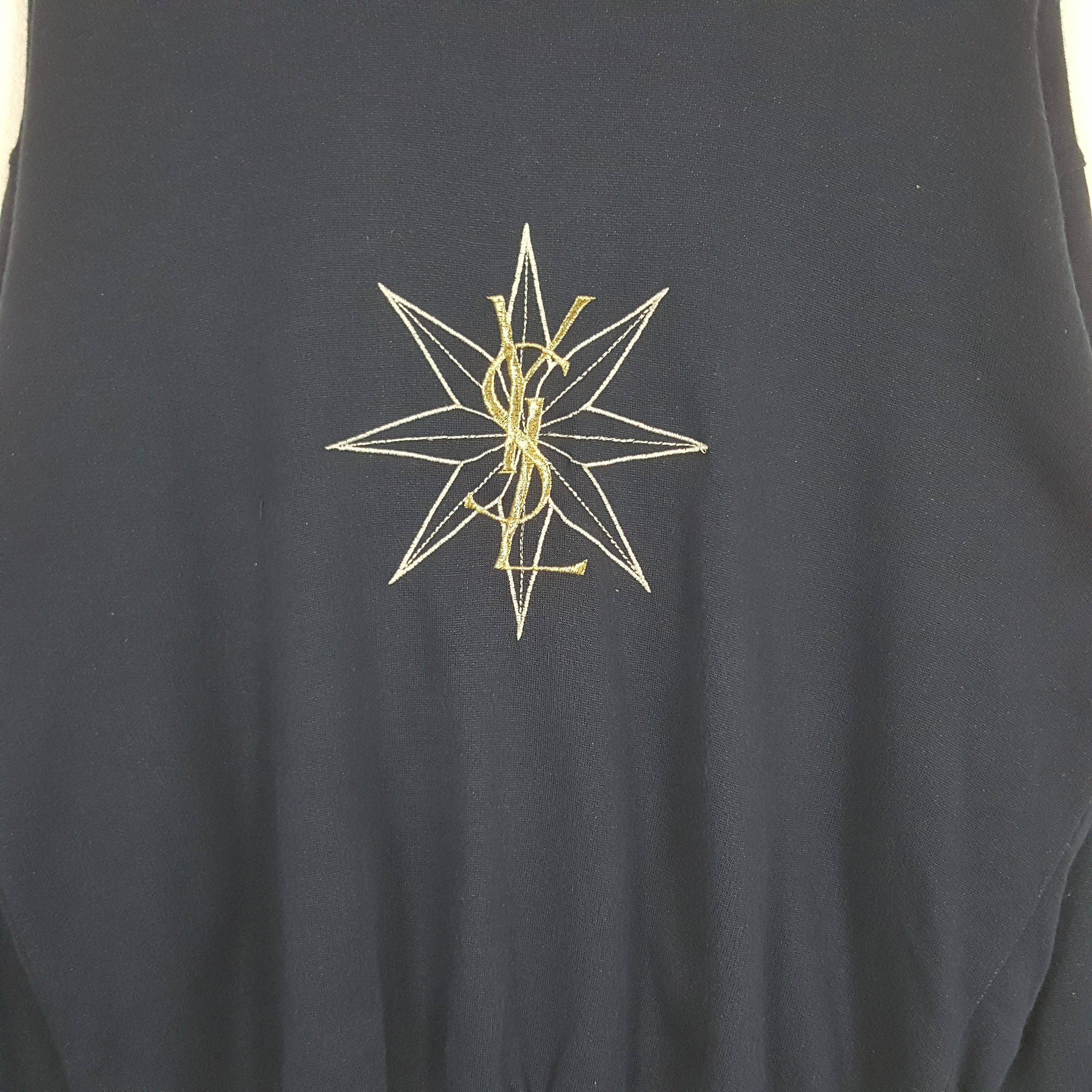 Vintage × Yves Saint Laurent Vintage Yves Saint Laurent Italian Brand YSL Logo Sweatshirt Size US L / EU 52-54 / 3 - 2 Thumbnail