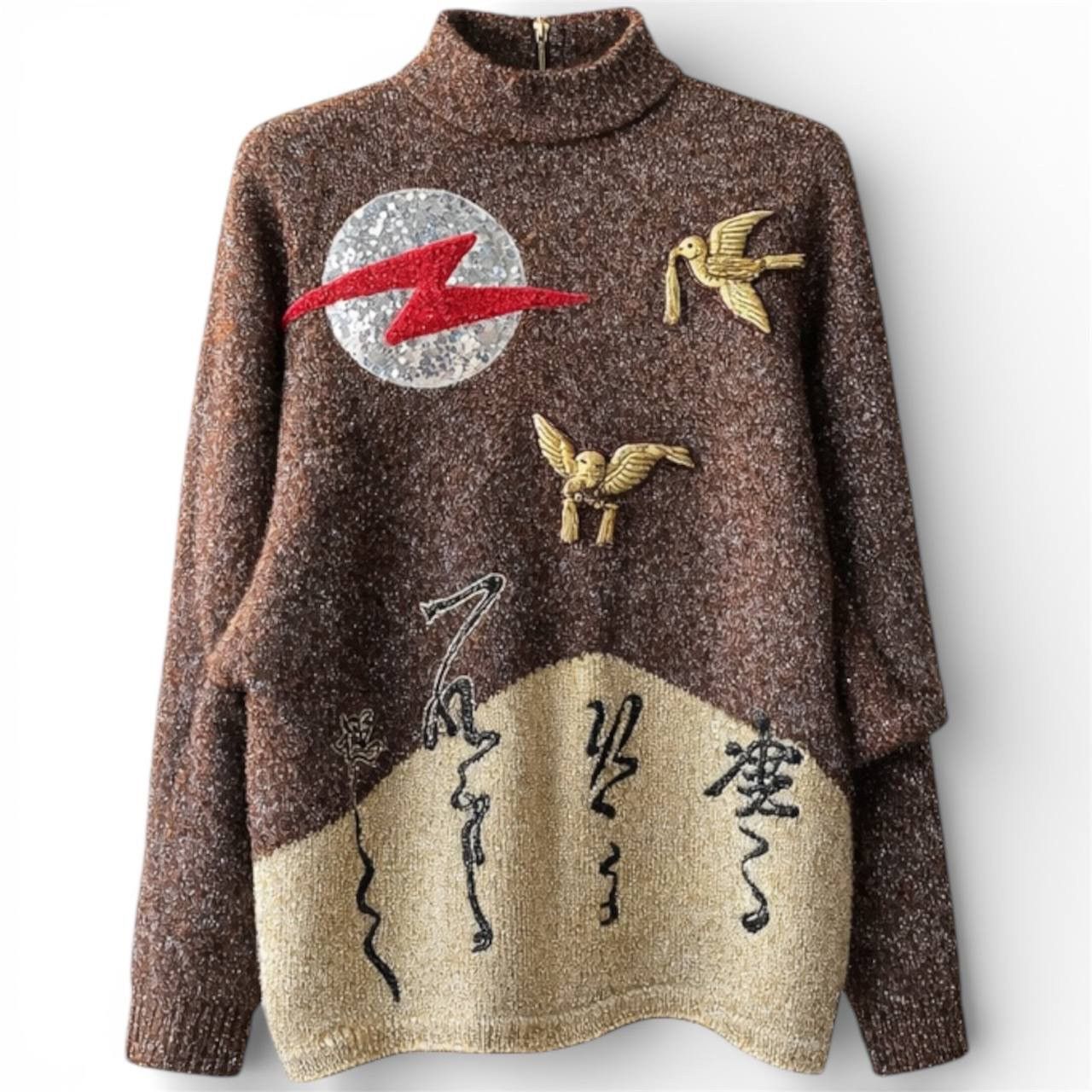 Kansai Yamamoto ARCHIVAL 80’S YAMAMOTO KANSAI MADE IN JAPAN DESIGN SWEATER M Size US M / EU 48-50 / 2 - 1 Thumbnail
