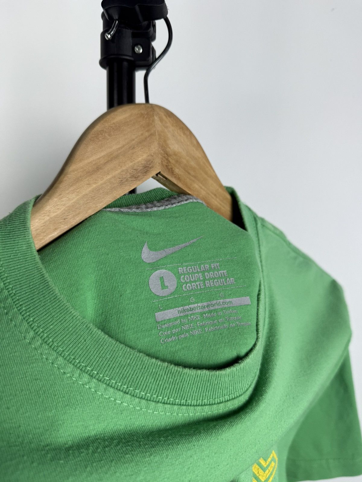 Nike × Vintage Nike Vintage T Shirt 90s Big Logo Y2k USA Affliciton Size US L / EU 52-54 / 3 - 4 Thumbnail