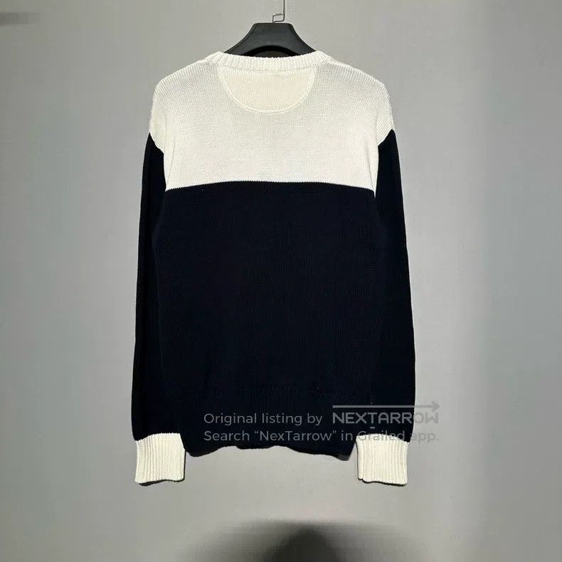 Valentino Valentino Color-blocked alphabet jacquard crewneck long-sl Size L / US 10 / IT 46 - 2 Thumbnail