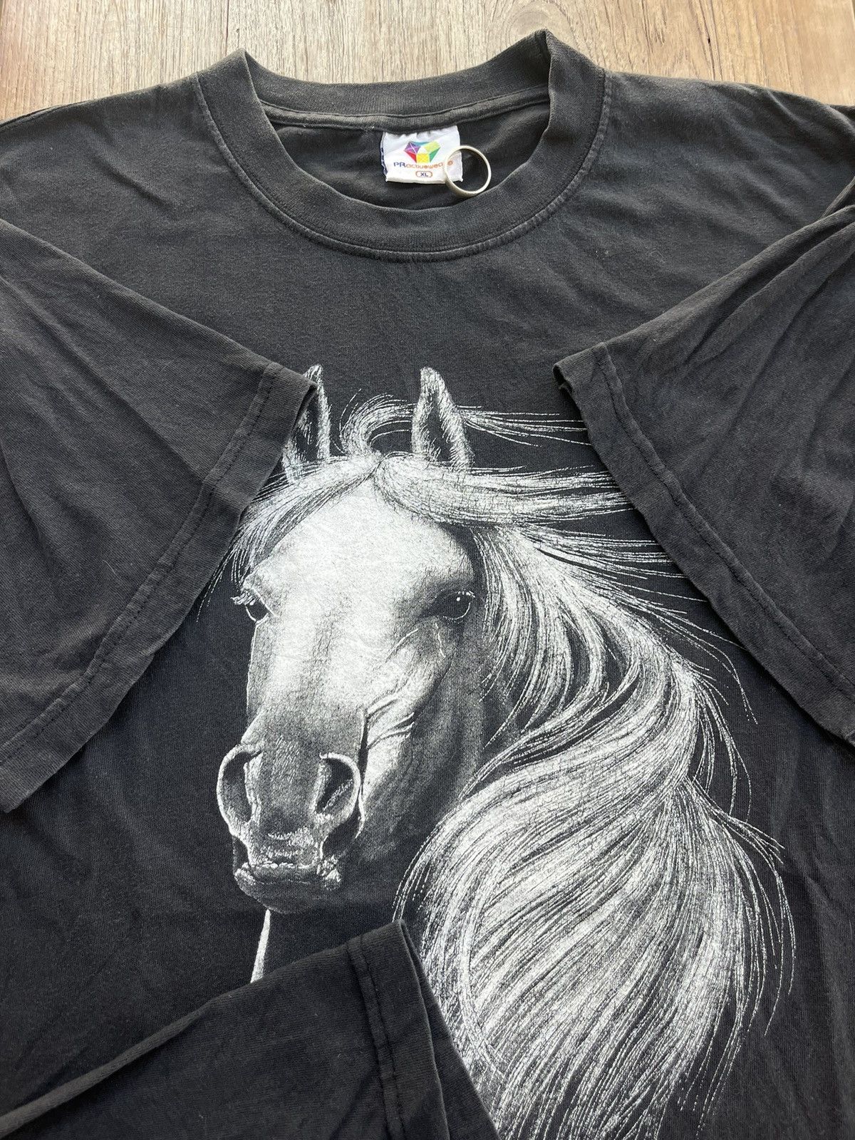 Vintage Vintage HORSE (head) Artwork design by zip-it London Tshirt Size US XL / EU 56 / 4 - 7 Thumbnail