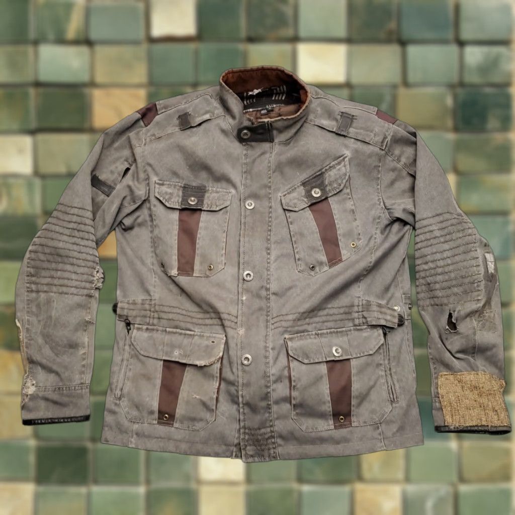 Speedo Speed Strength Jacket Mens Medium Quilted Padded Moto Fame Fortune Distressed Size US M / EU 48-50 / 2 - 1 Thumbnail