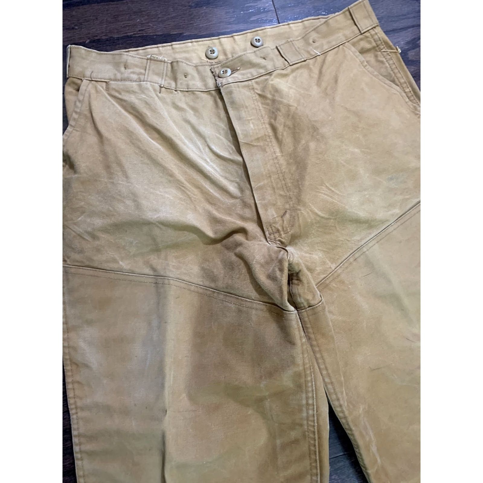 Vintage VINTAGE Foremost JC Penneys Duck Brown Double Front Hunting Pants Mens 36x32 Size US 36 / EU 52 - 2 Thumbnail