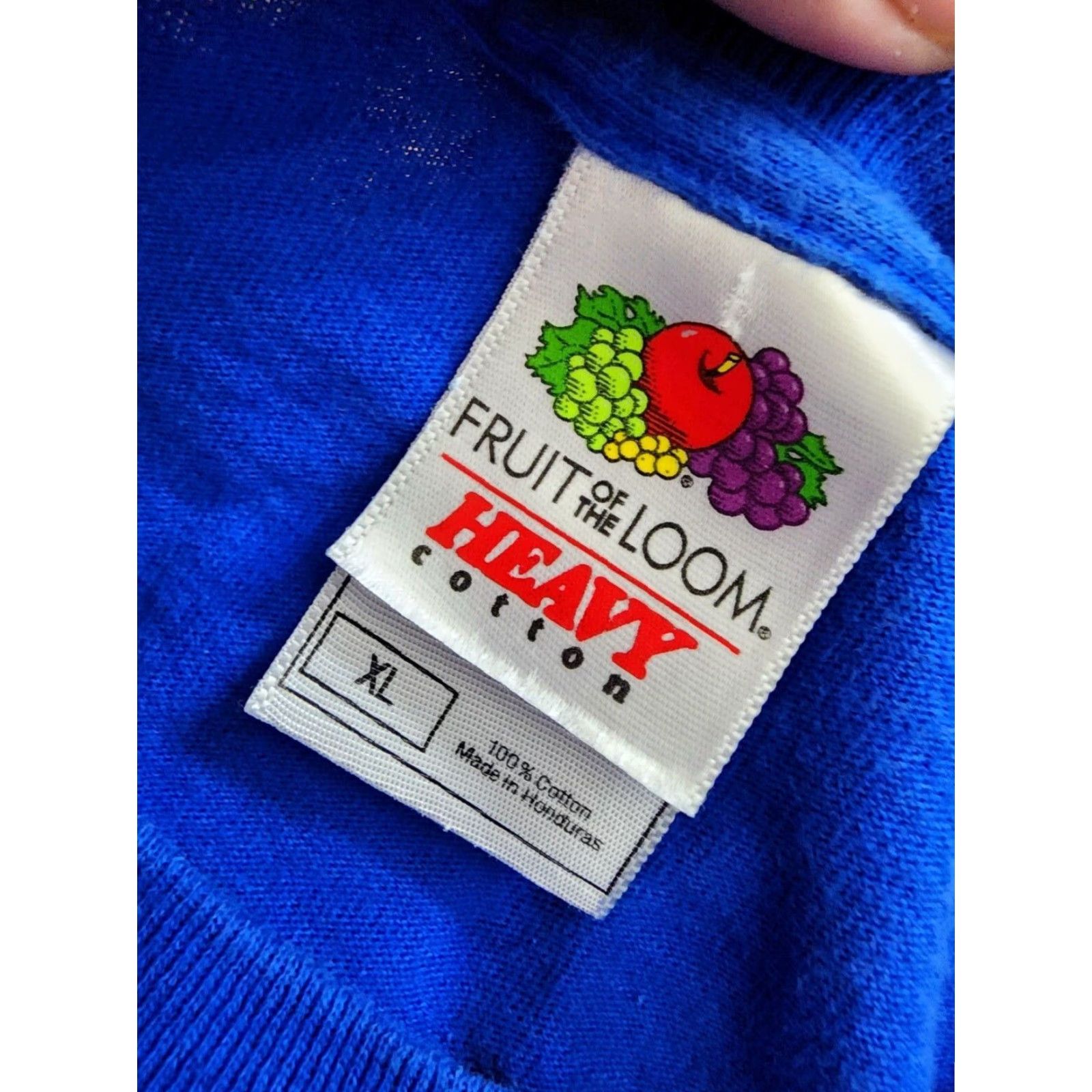 Fruit Of The Loom Vintage Panasonic Oxyride Battery Promo T-Shirt Men XL Blue 90s Retro Short Sleeve Cotton Size US XL / EU 56 / 4 - 3 Thumbnail