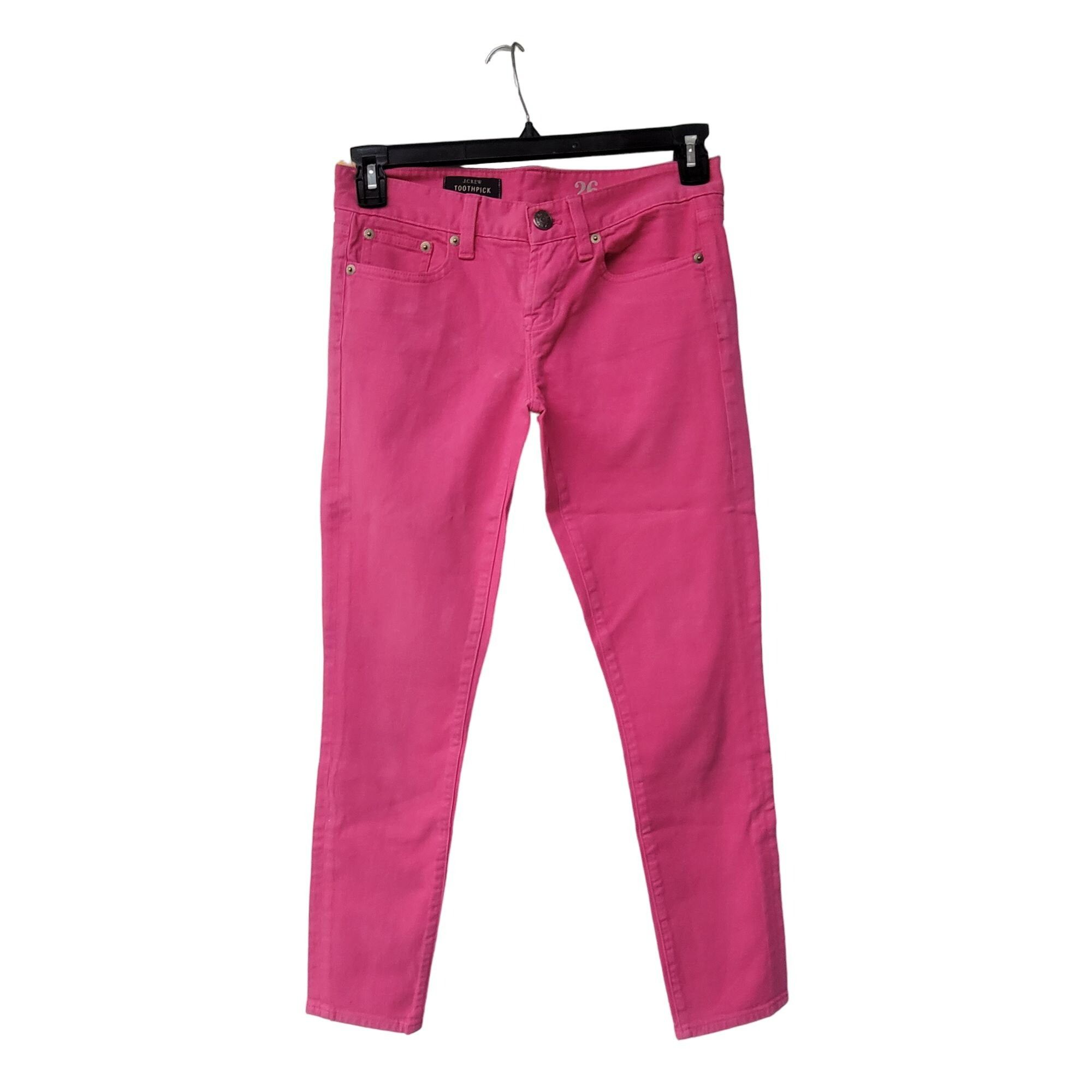 J.Crew ⭐J Crew Jeans Size 26 Women's Pink Matchstick Stretch Cotton Size 26" / US 2 / IT 38 - 1 Thumbnail