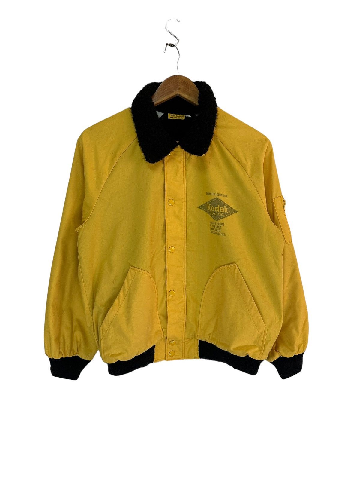 image of 90's Kodak Jacket in Yellow, Men's (Size Large)