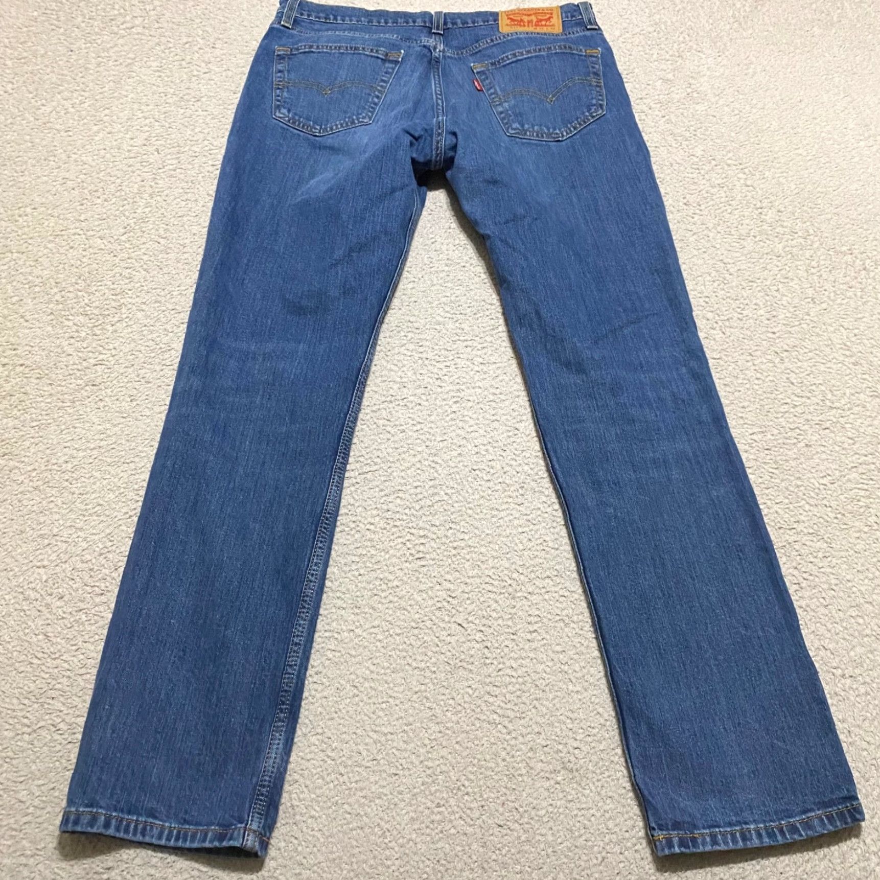 Levi's Levi's 511 Jeans Slim Straight Denim Medium Blue 34x30 Regular Mens 32-34 Waist Inseam 30 Color Blue Size US 34 / EU 50 - 2 Thumbnail