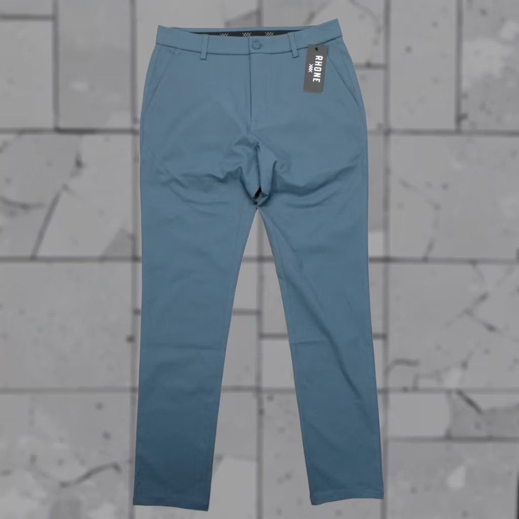 Rhone Rhone Gotham Slim Fit Stretch Pants Dark Teal Men’s 31x33 Athletic 48 Size US 31 - 1 Thumbnail