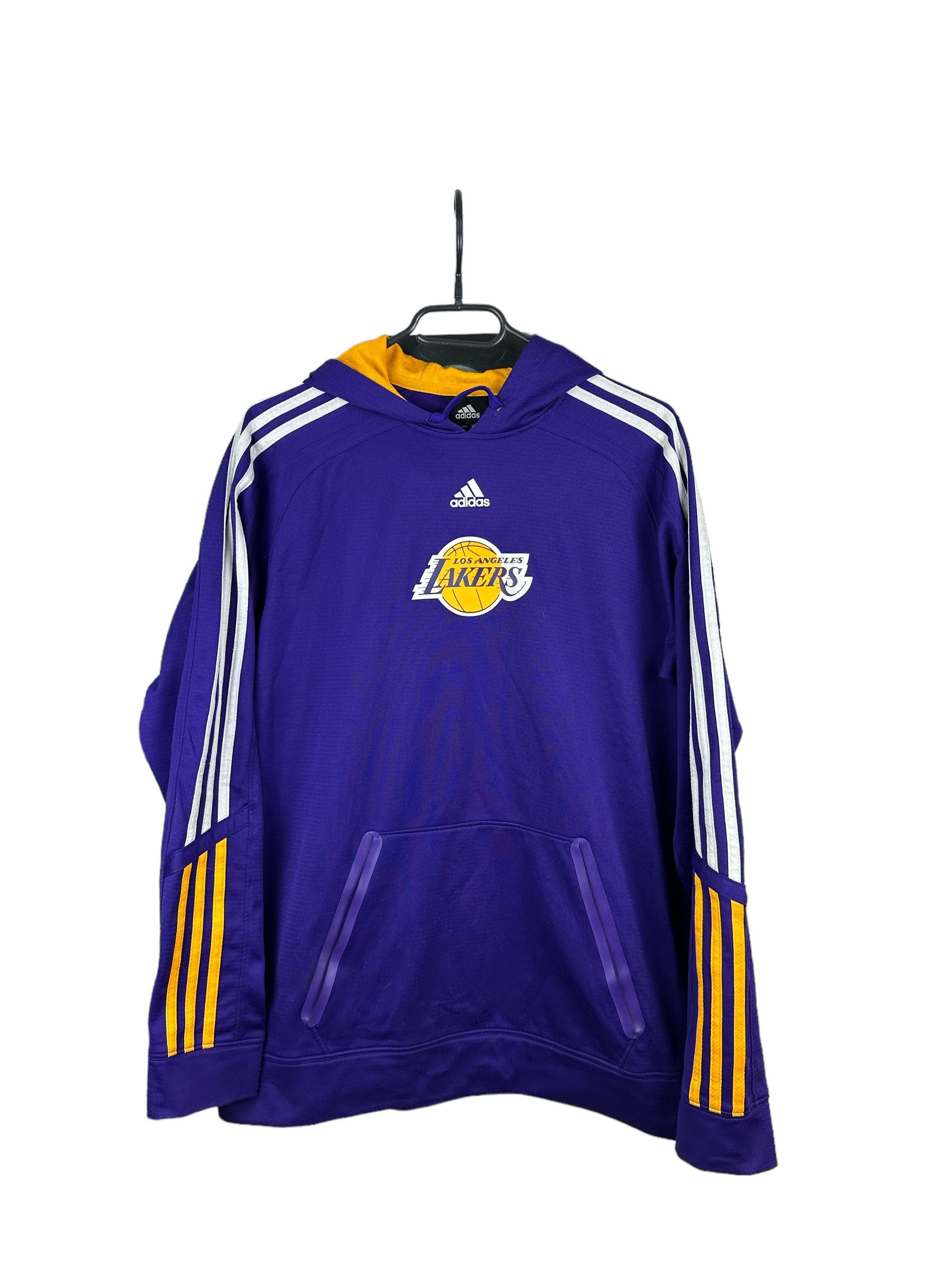 Adidas Los Angeles Lakers Center Logo Hoodie Kobe Bryant Era