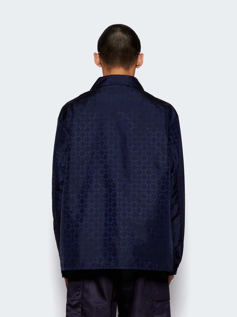 Givenchy o1mle0426 Over shirt in Monogram 72 Jacquard in Blue Size US L / EU 52-54 / 3 - 4 Thumbnail