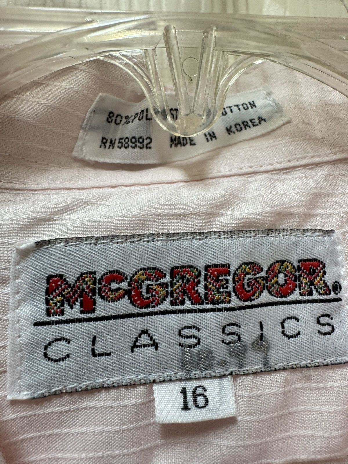 Vintage McGregor Classics light pink men’s L vintag subtle pinstripe Size US L / EU 52-54 / 3 - 4 Thumbnail